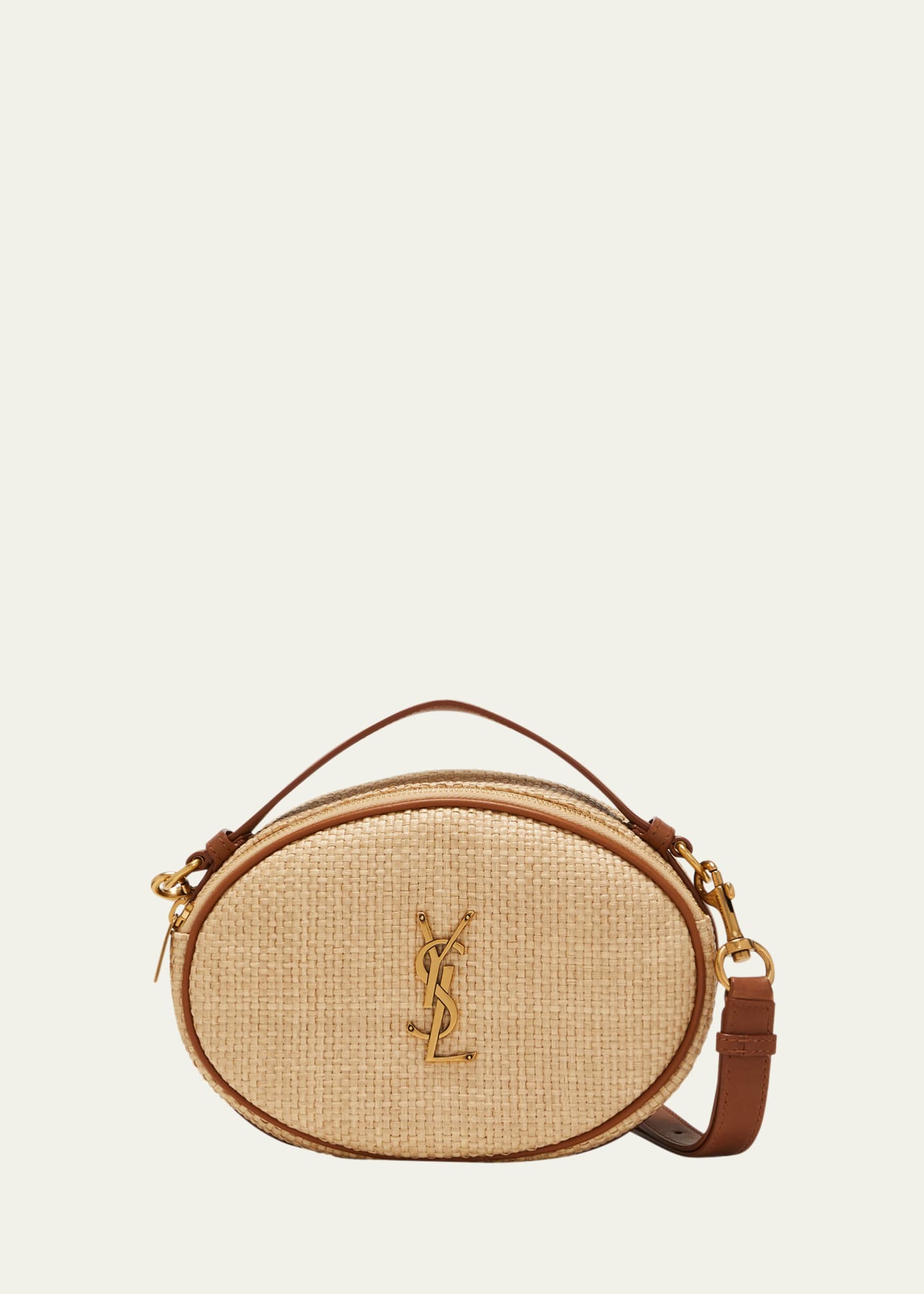 saint laurent cassandra raffia bag