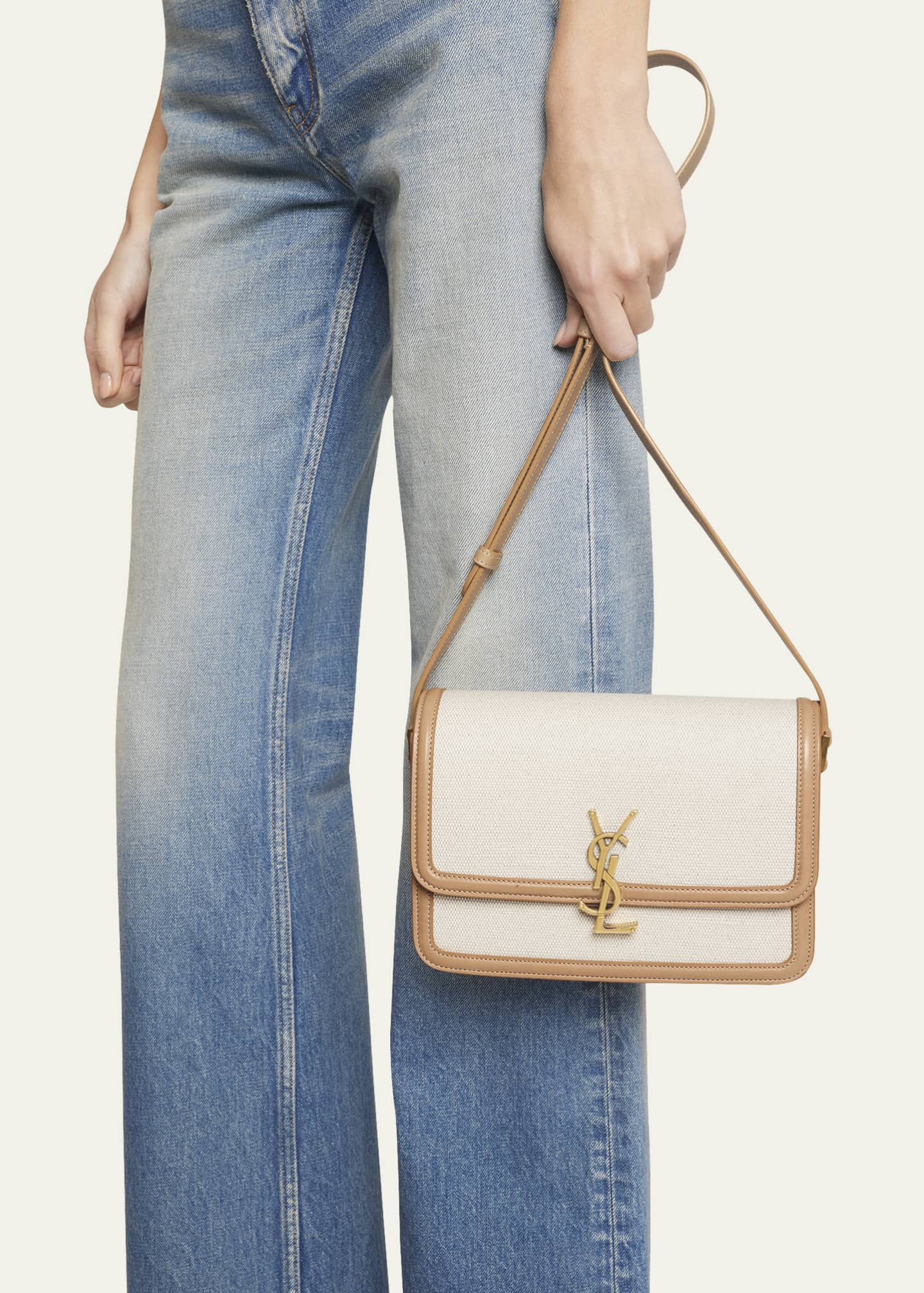 Saint Laurent Medium Niki Canvas Shoulder Bag