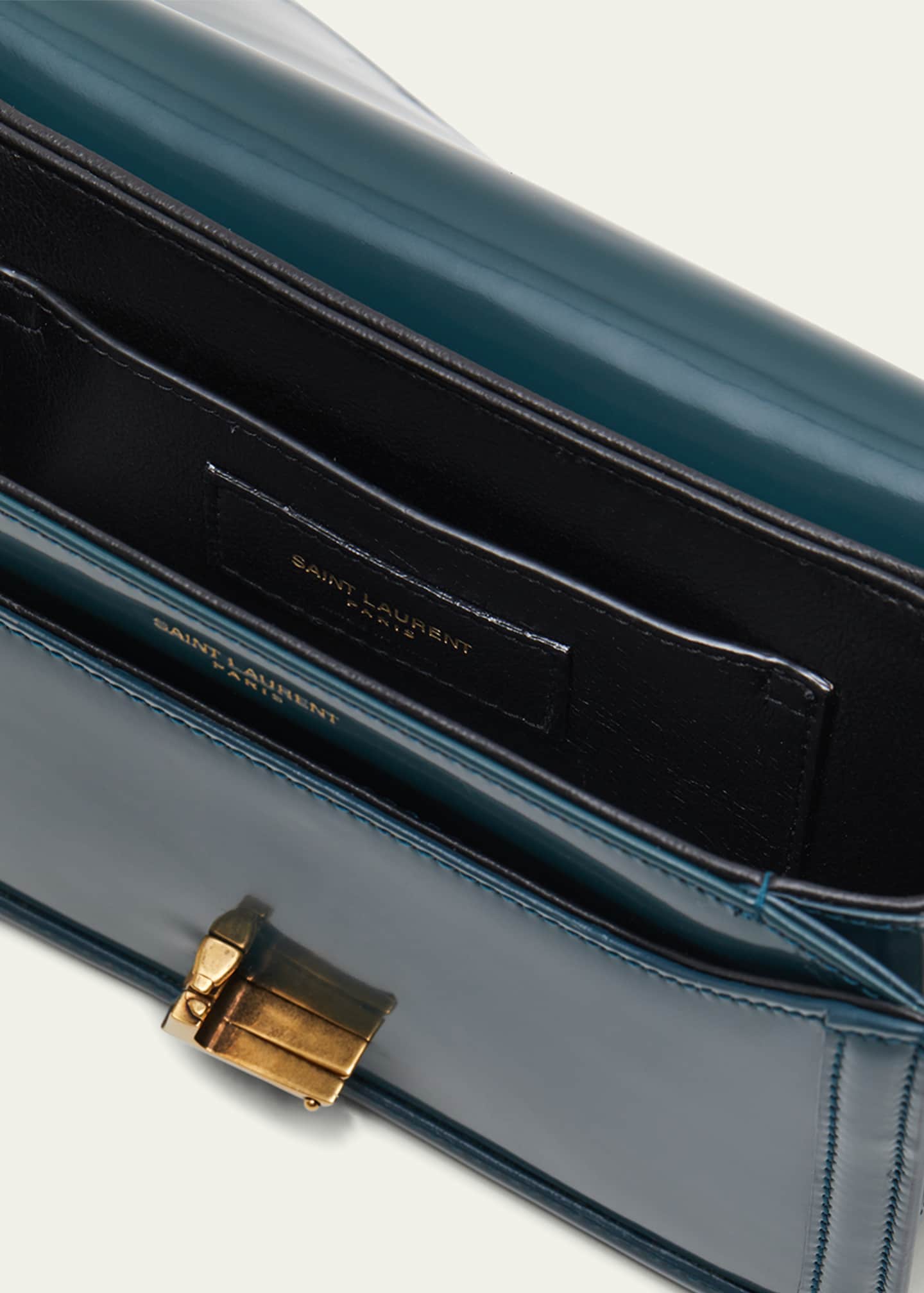 Saint Laurent Small YSL Flap Leather Shoulder Bag Bergdorf Goodman