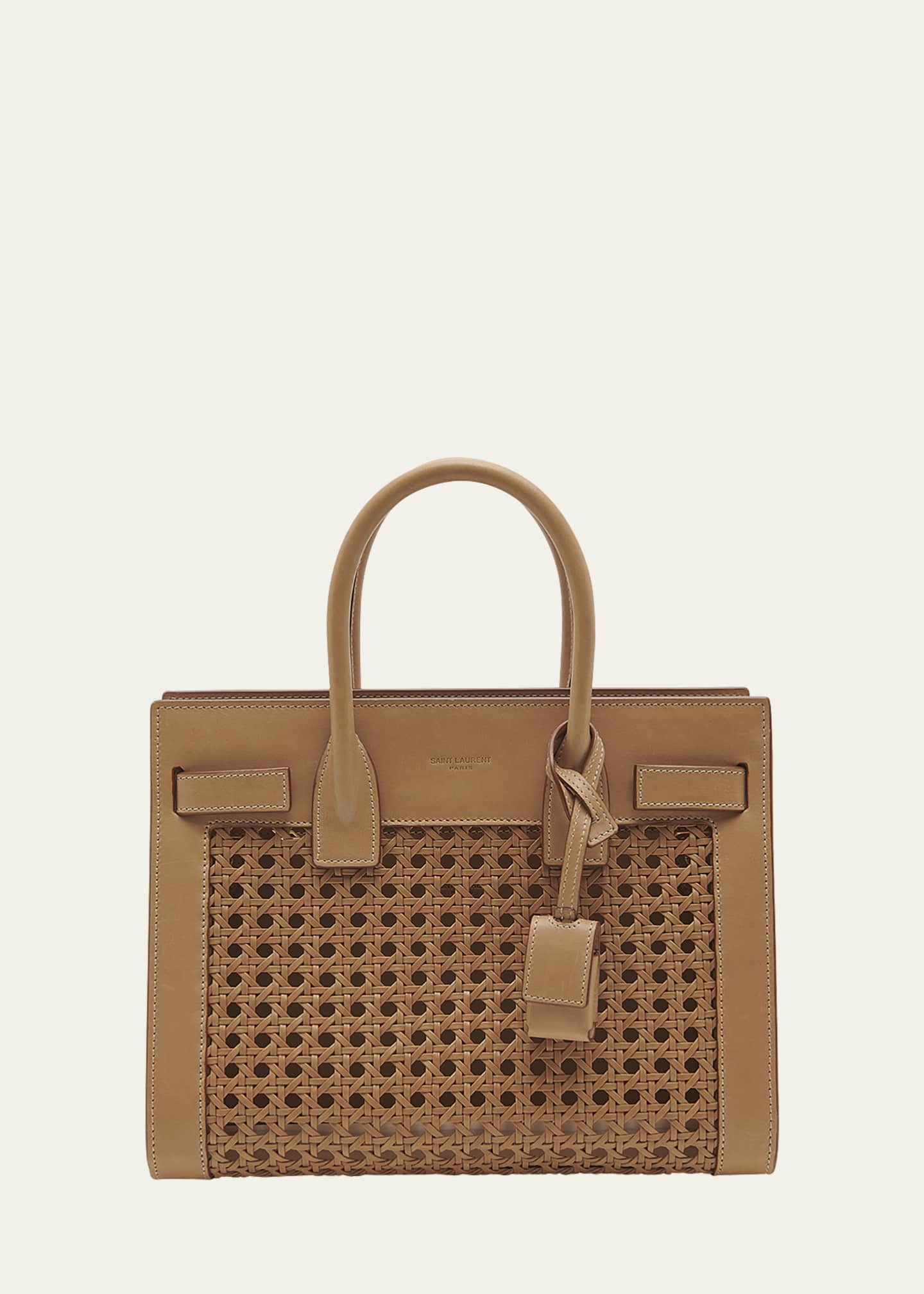 Saint laurent small sac de jour leather hot sale tote