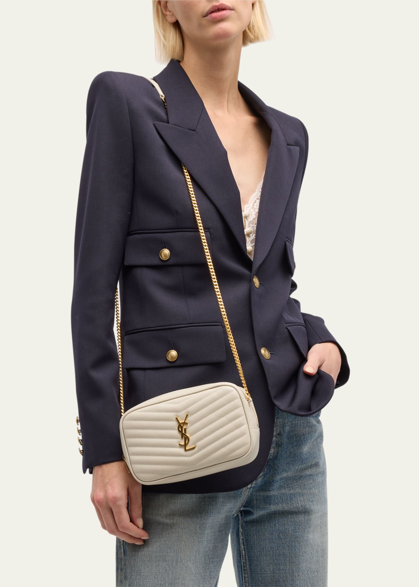 Saint laurent lou mini camera bag hot sale