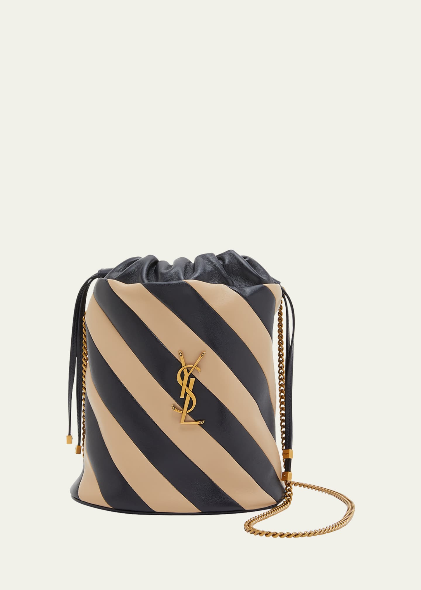 Saint Laurent Alix YSL Bucket Bag in Smooth Leather Bergdorf Goodman