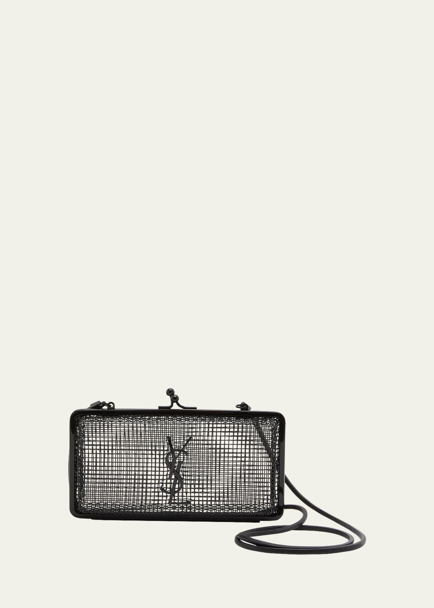 Ysl black shop and silver crossbody
