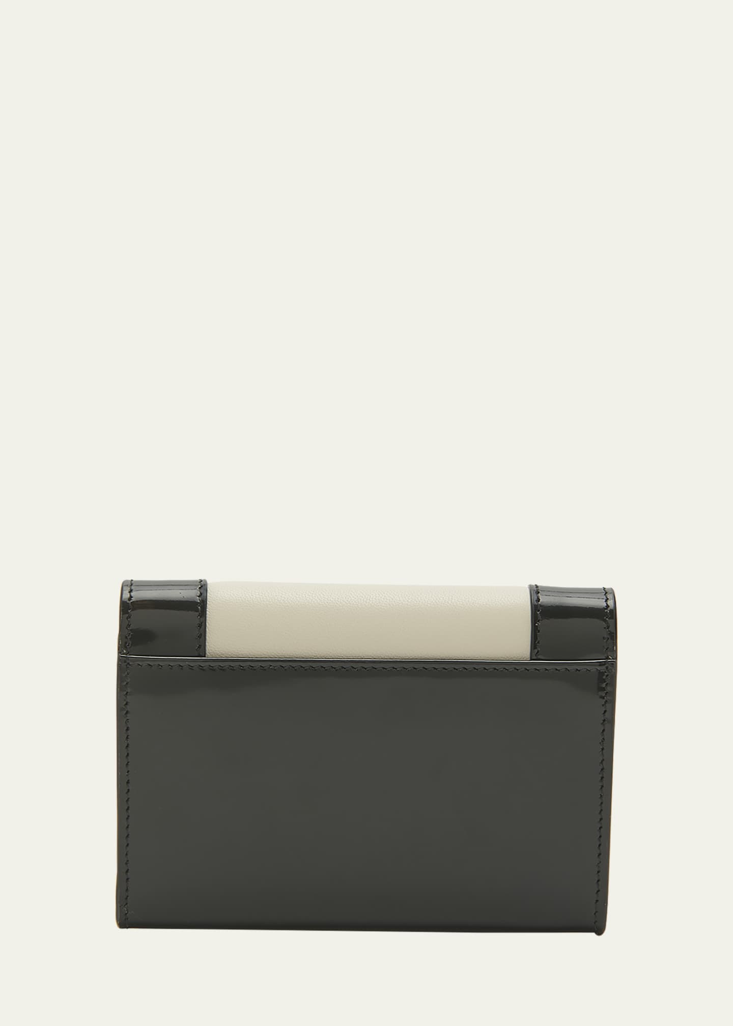 Ysl patent 2025 leather wallet