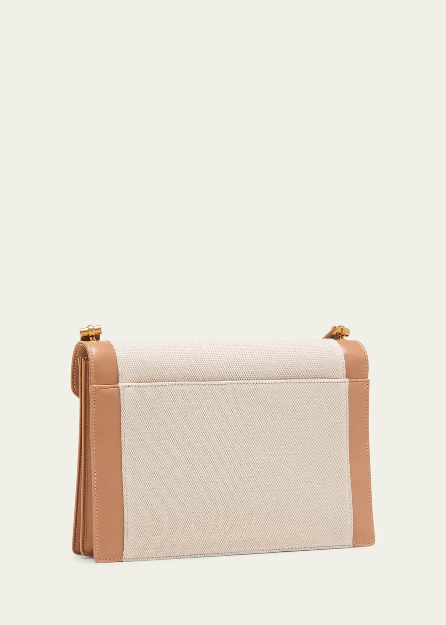 Saint Laurent Gaby Medium YSL Linen Shoulder Bag Bergdorf Goodman