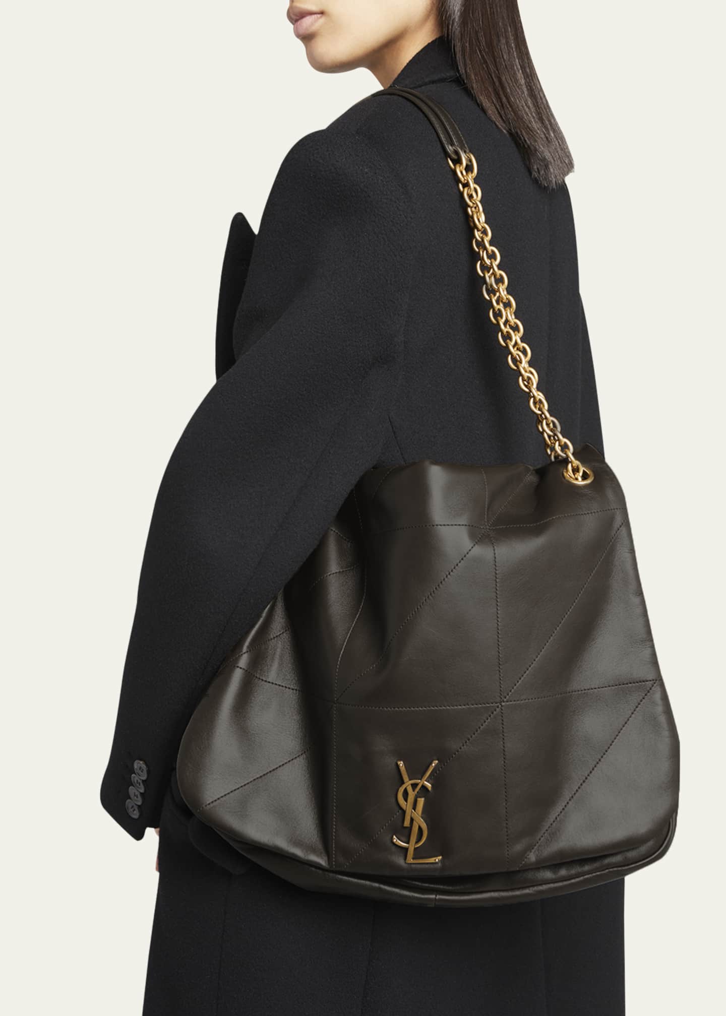 Saint Laurent Jamie 4.3 Maxi YSL Shoulder Bag in Smooth Leather Image 2 of 5