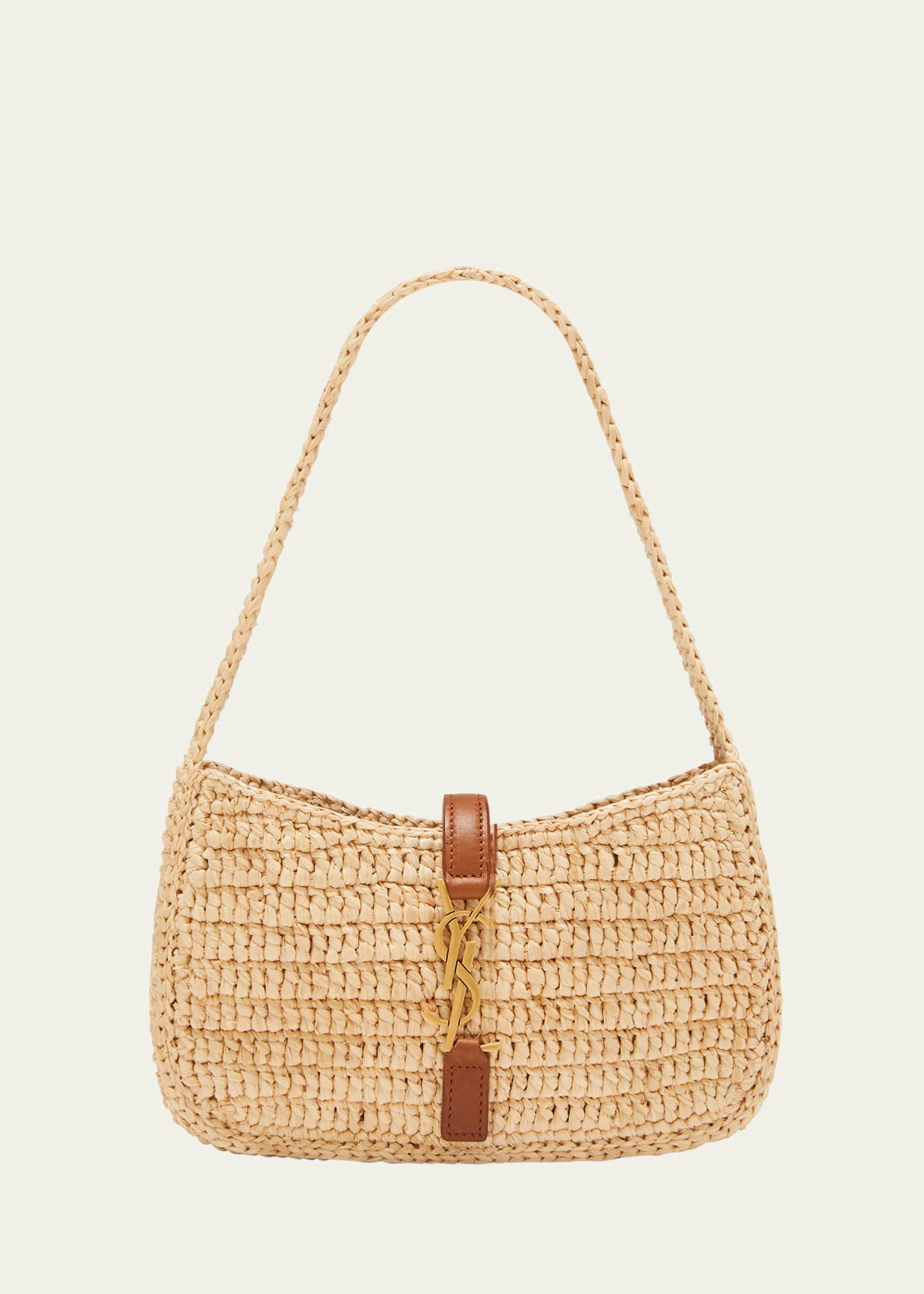 Saint Laurent Panier Medium Raffia YSL Tote Bag - Bergdorf Goodman