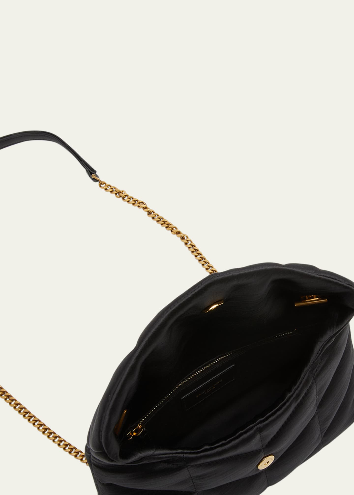 Saint Laurent Lou Puffer Toy YSL Crossbody Bag in Quilted Satin Image 4 of 5