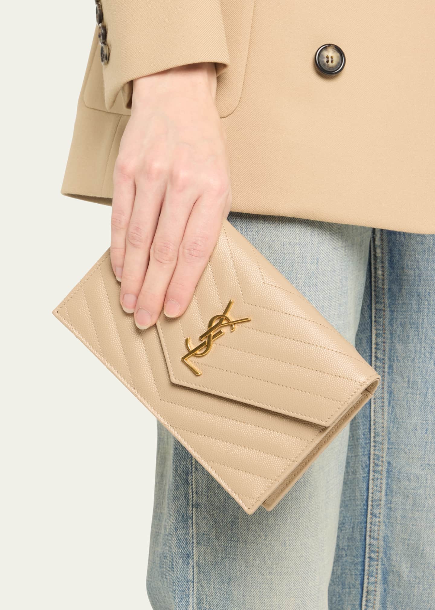 Ysl pocket wallet on sale