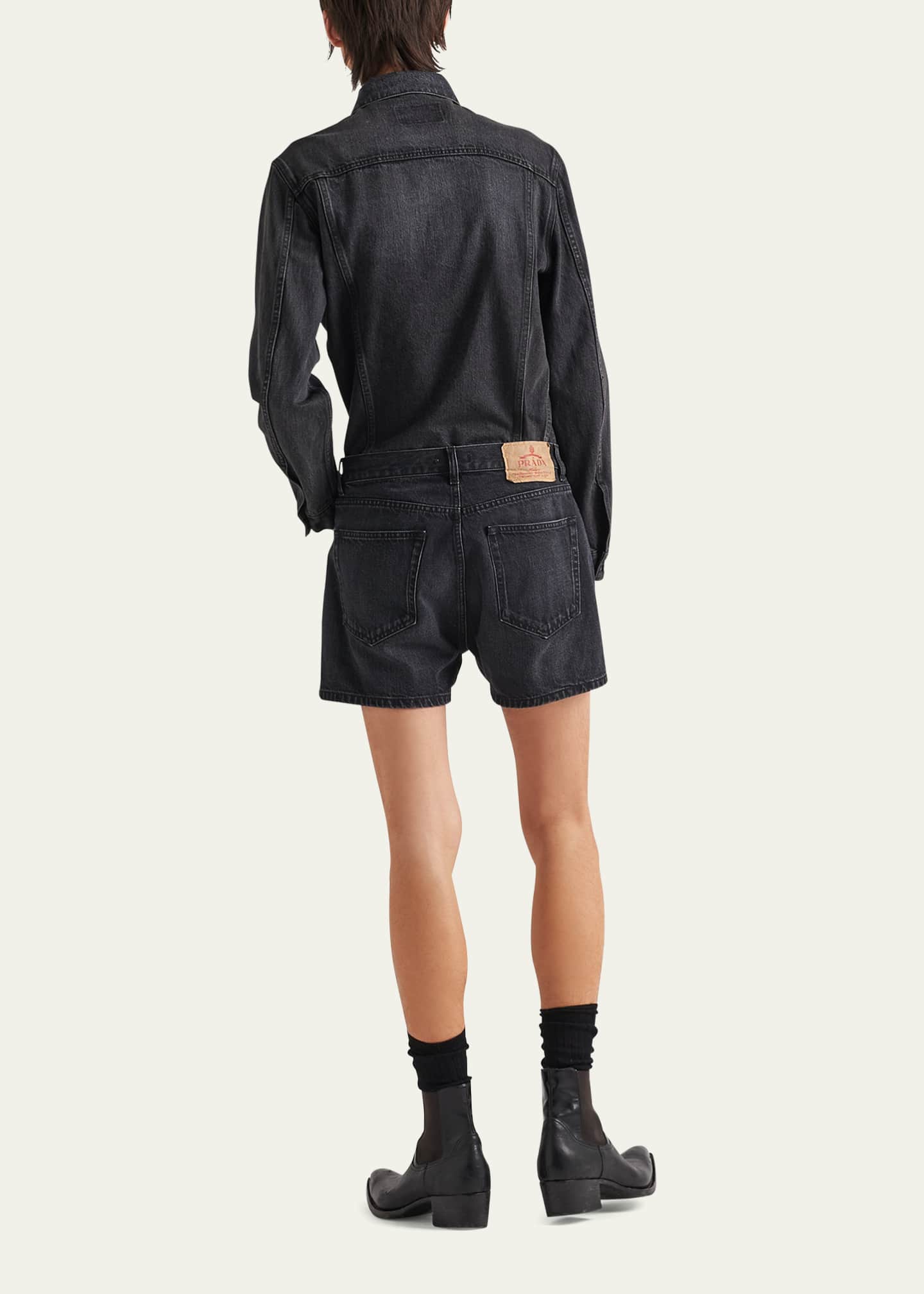 Prada Men's Denim Trucker Jacket Image 3 of 5