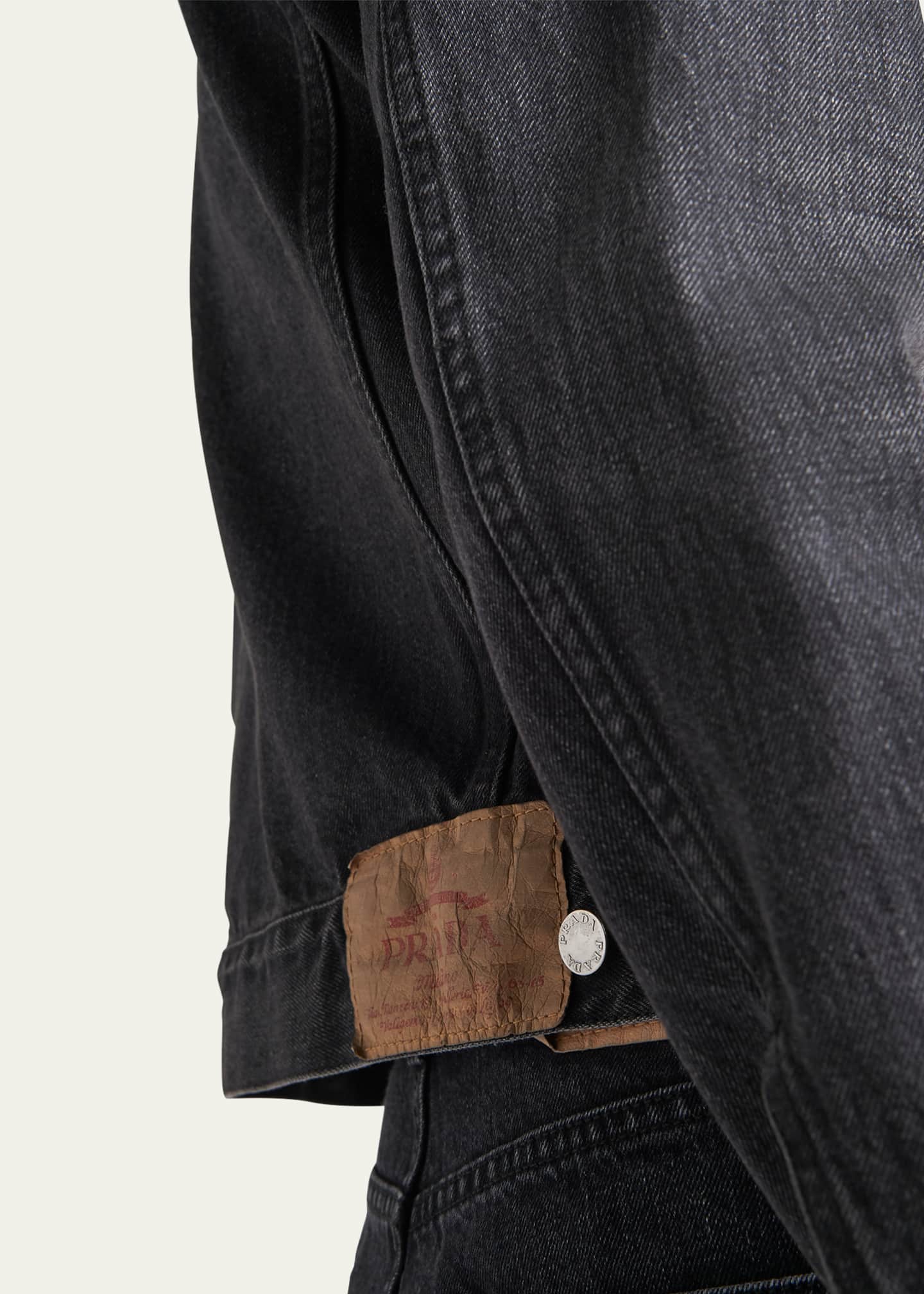 Prada Men's Denim Trucker Jacket Image 5 of 5