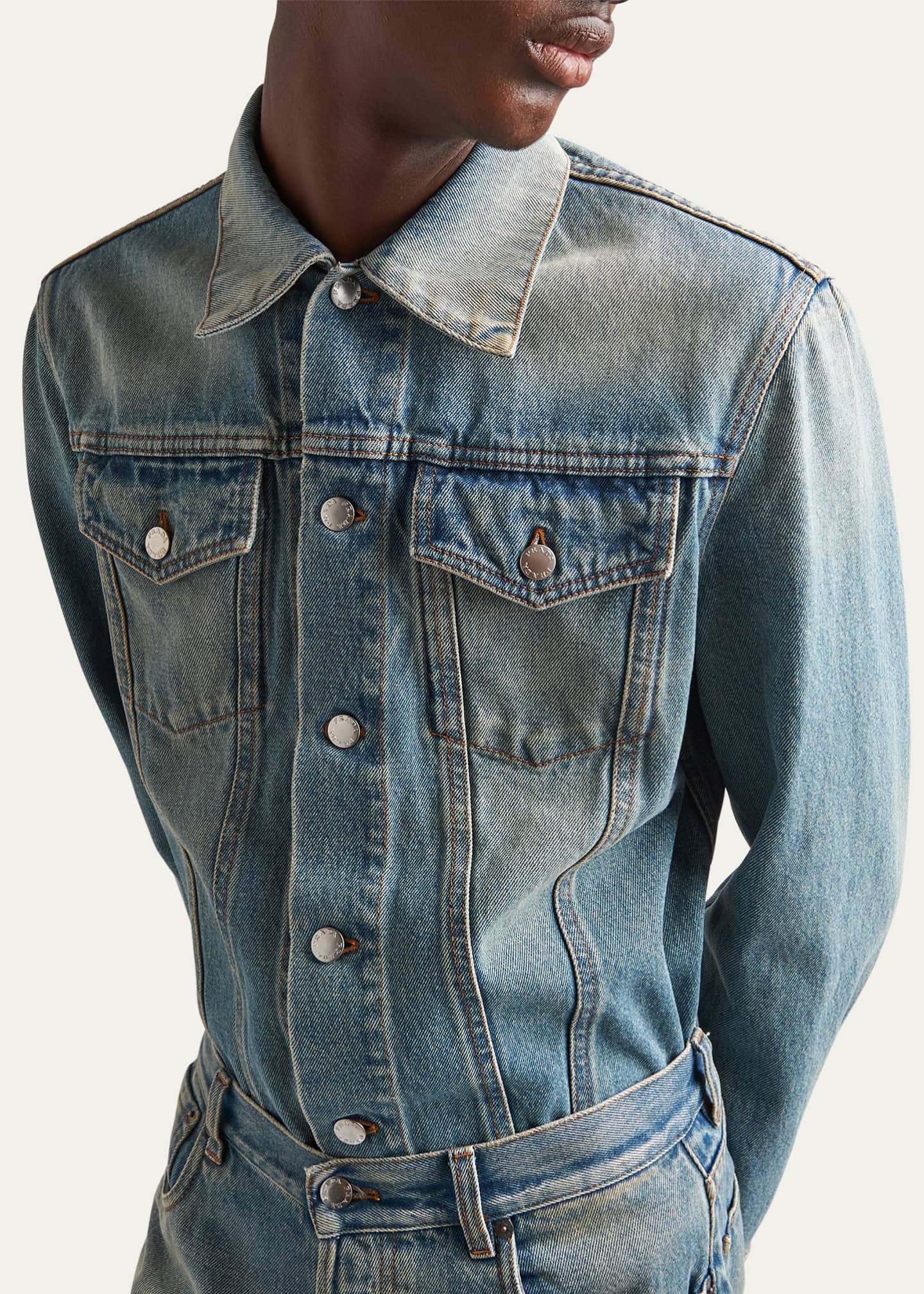 Prada denim blouson jacket - Blue