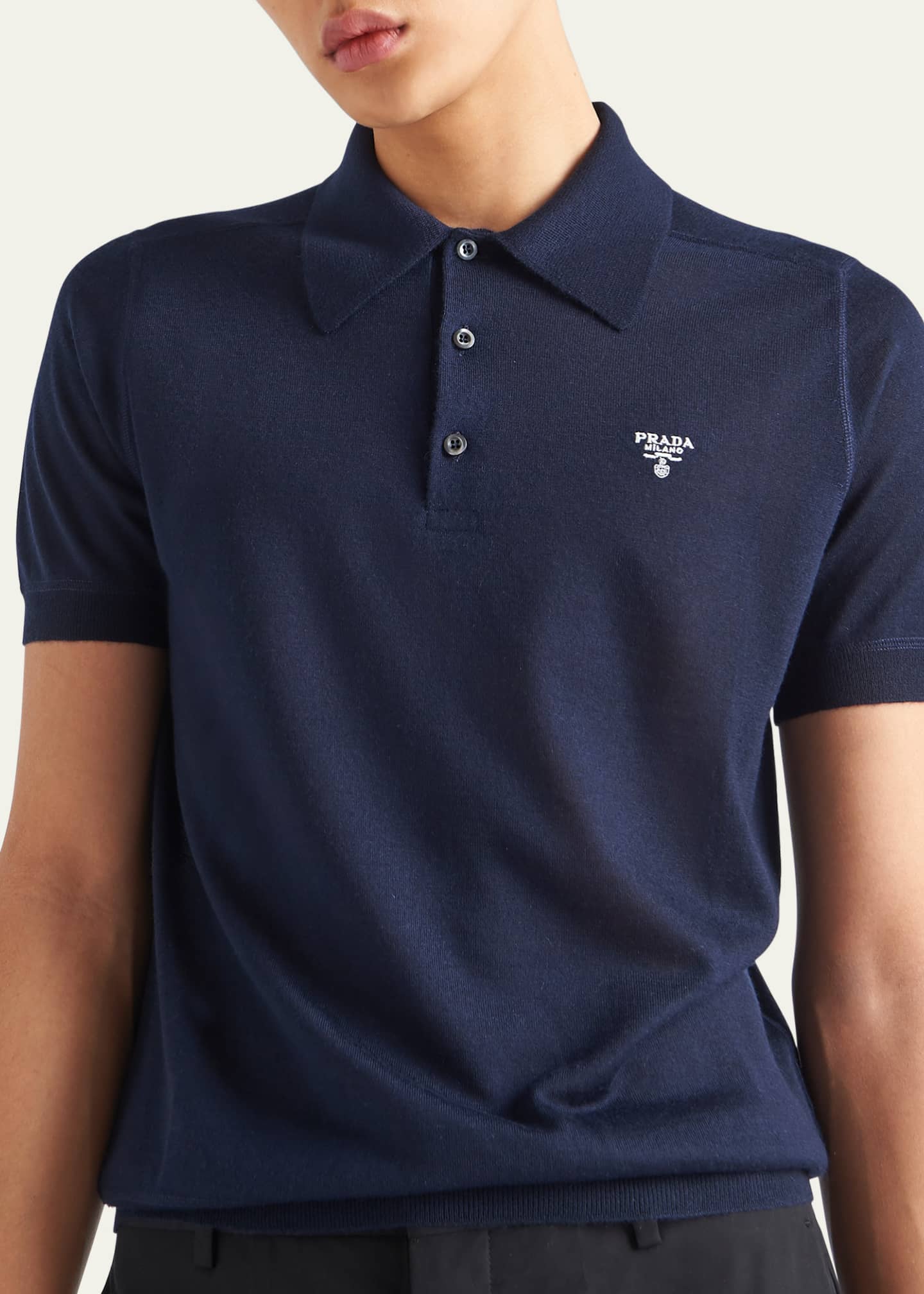 Navy prada polo discount