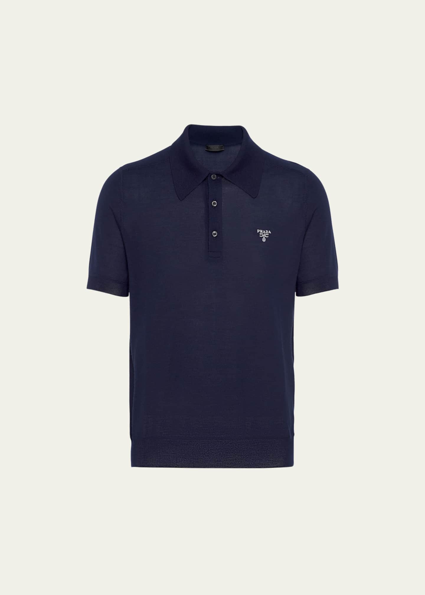 Prada Men s Cashmere Polo Shirt Bergdorf Goodman