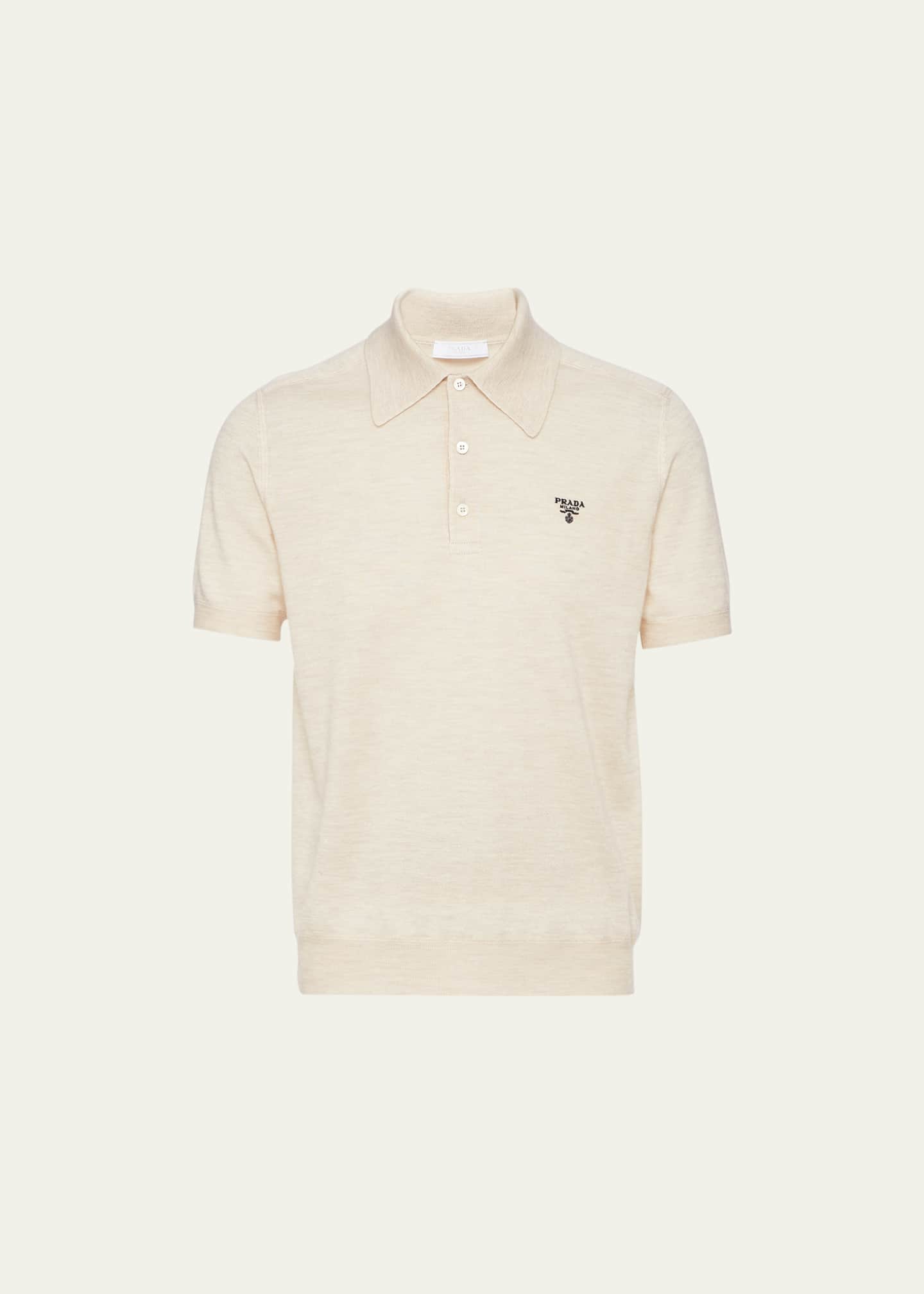 White prada new arrivals polo shirt