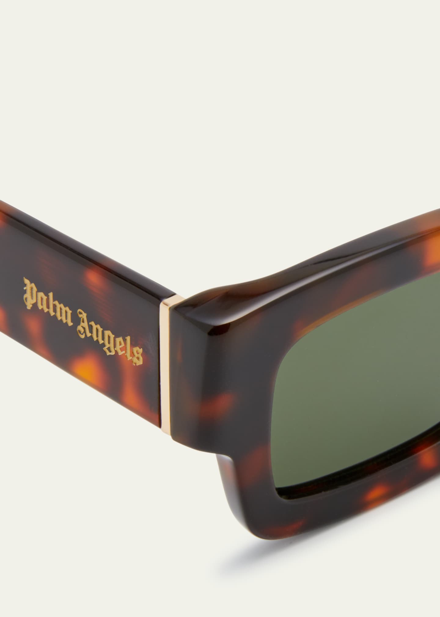 Palm Angels Murray Square Havana Acetate Sunglasses Image 4 of 5
