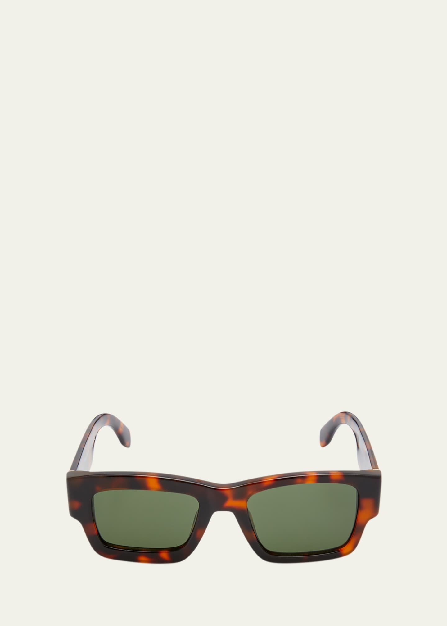 Palm Angels Murray Square Havana Acetate Sunglasses Image 1 of 5