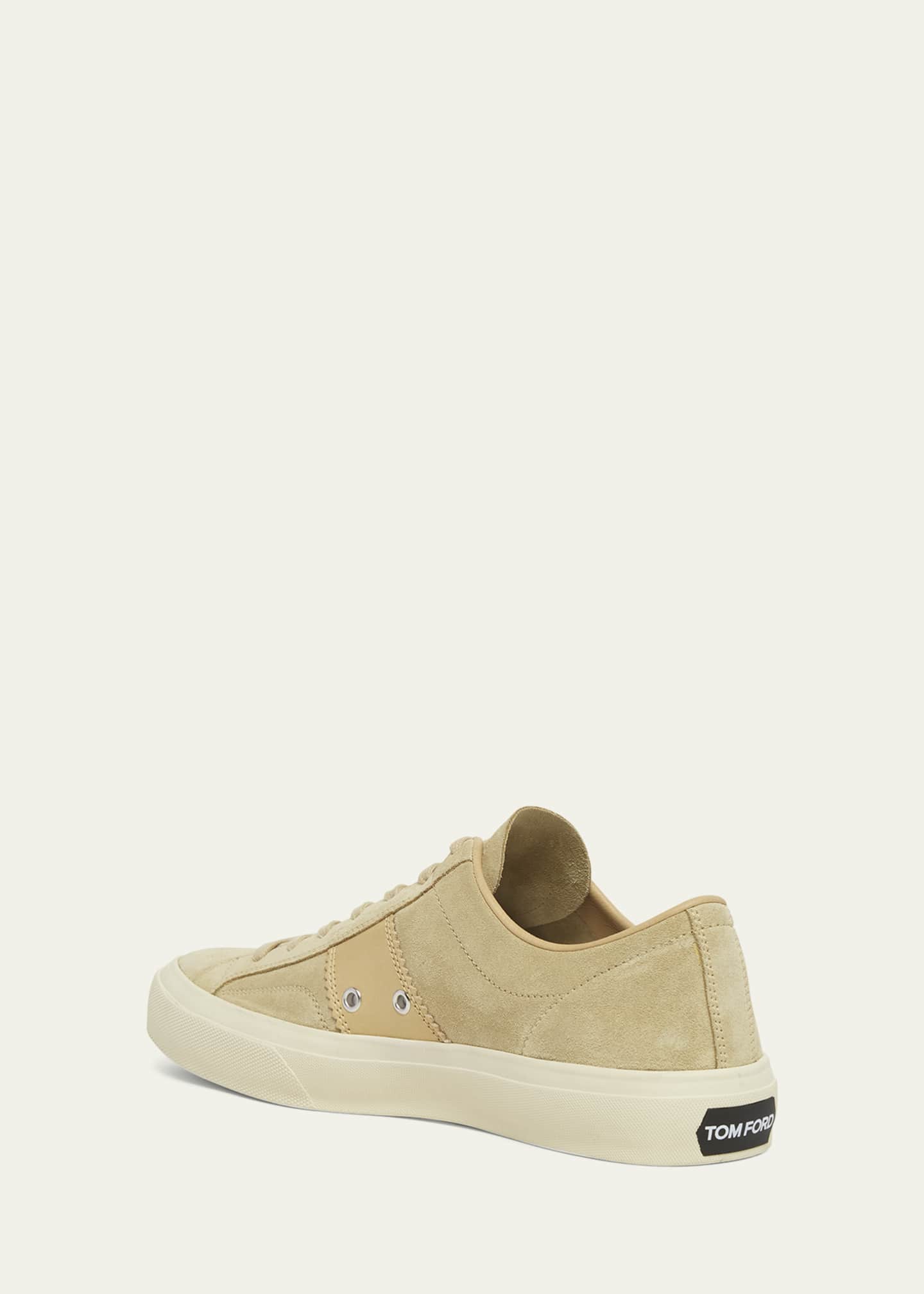TOM FORD Men's Cambridge Suede Low-Top Sneakers Image 4 of 5