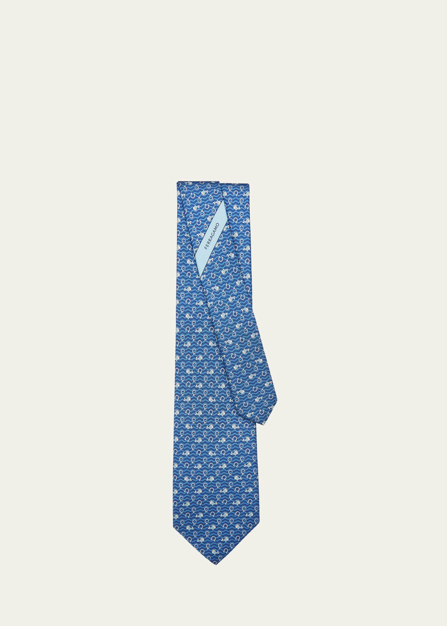 ferragamo fish tie