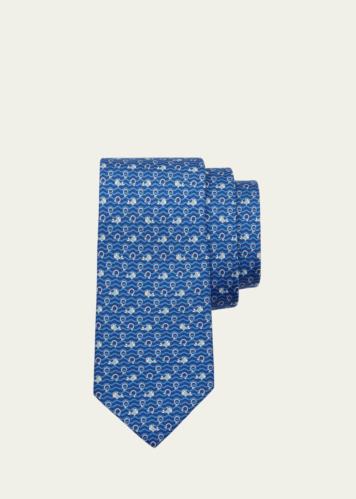 ferragamo fish tie