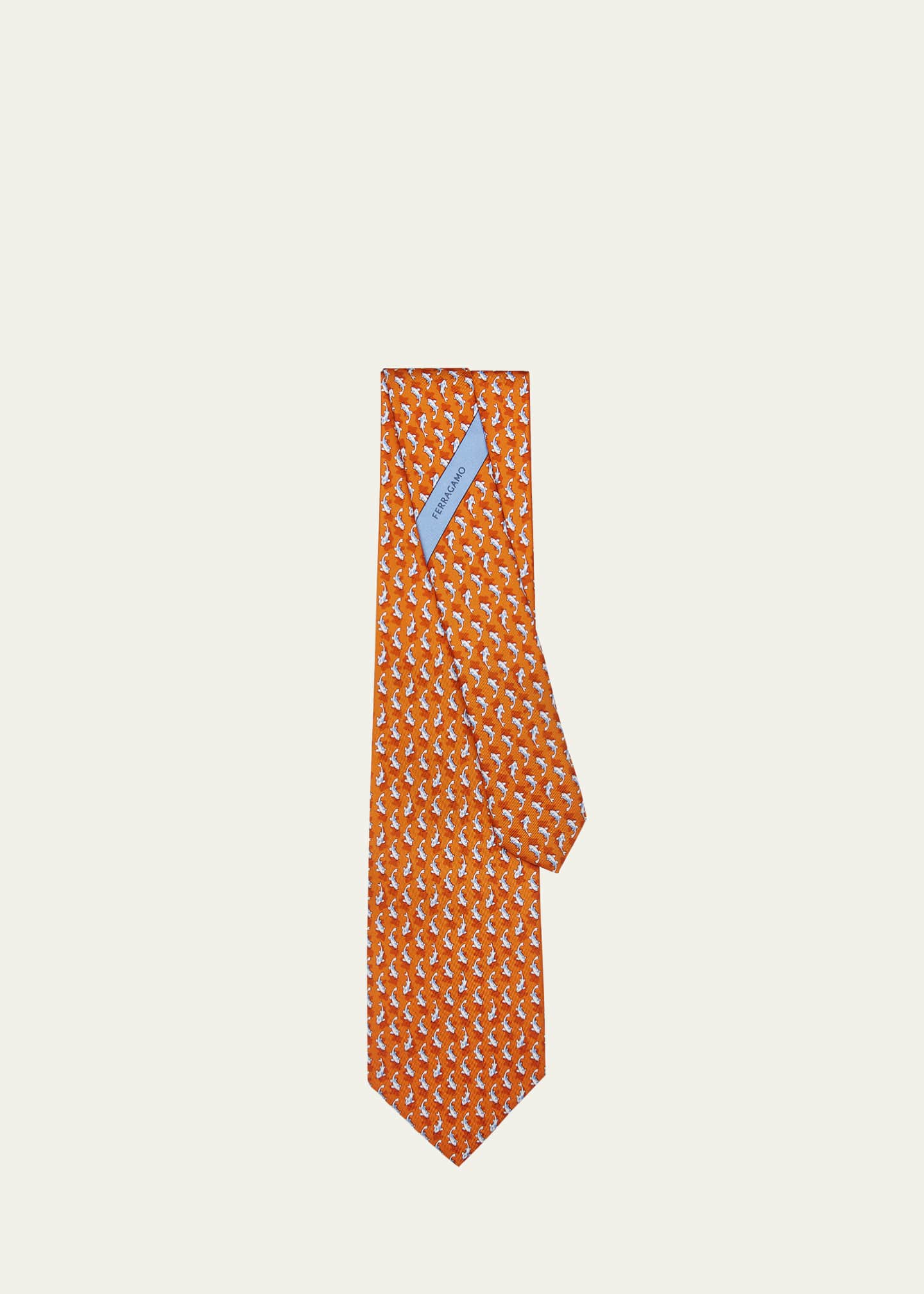 ferragamo fish tie
