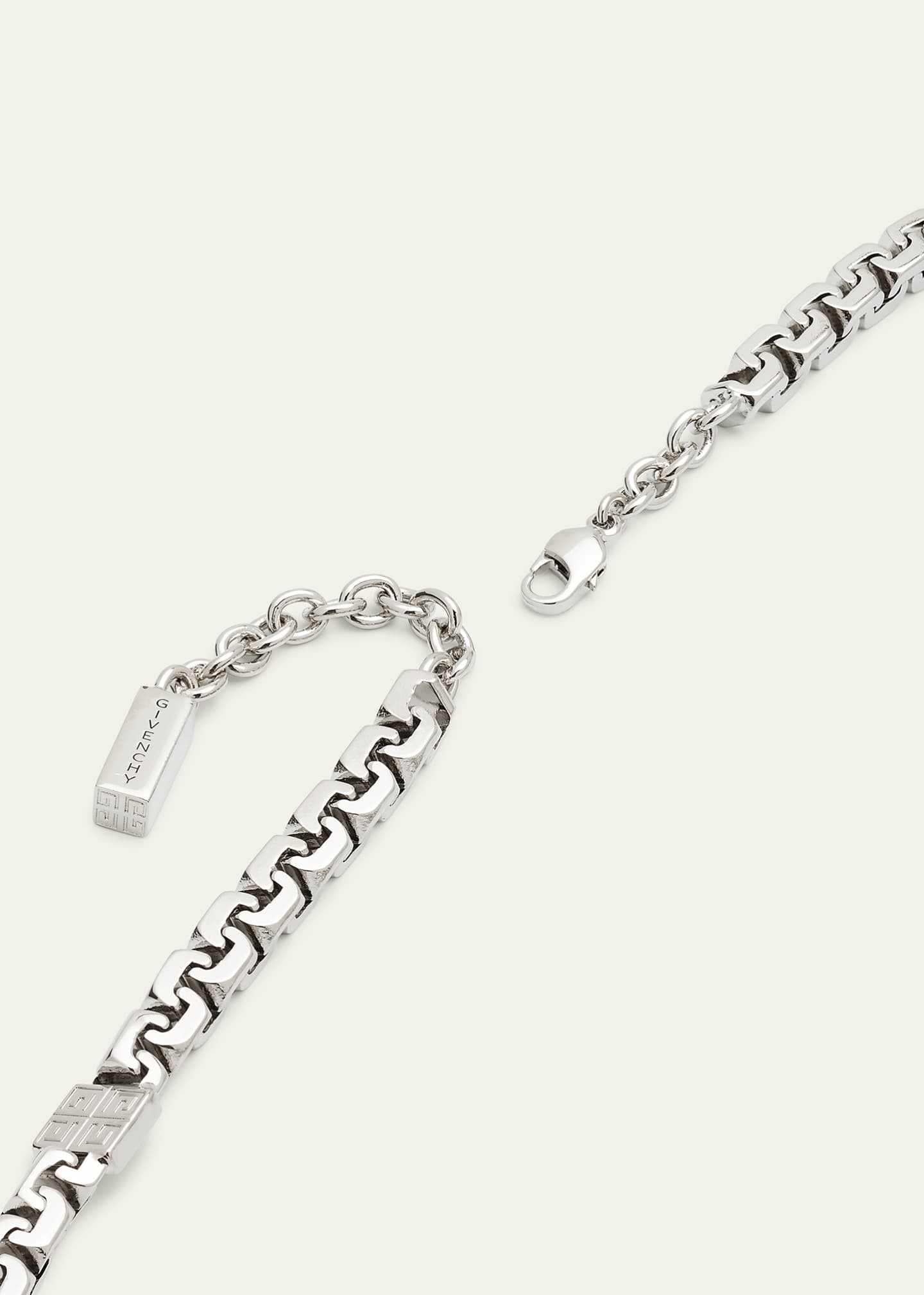 Givenchy Men's Silvertone Long G-Chain Necklace - Bergdorf Goodman