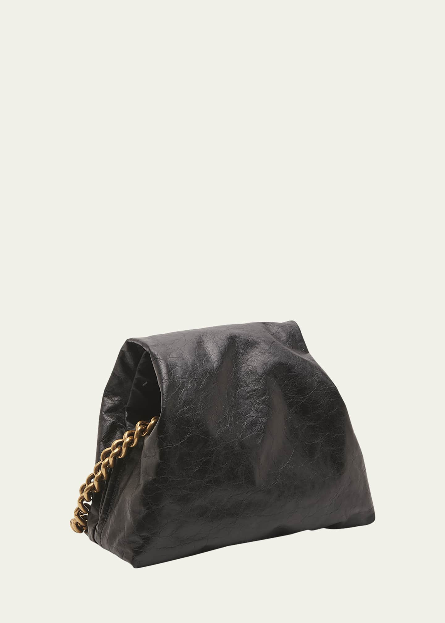 Balenciaga Puffer Leather Chain Shoulder Bag