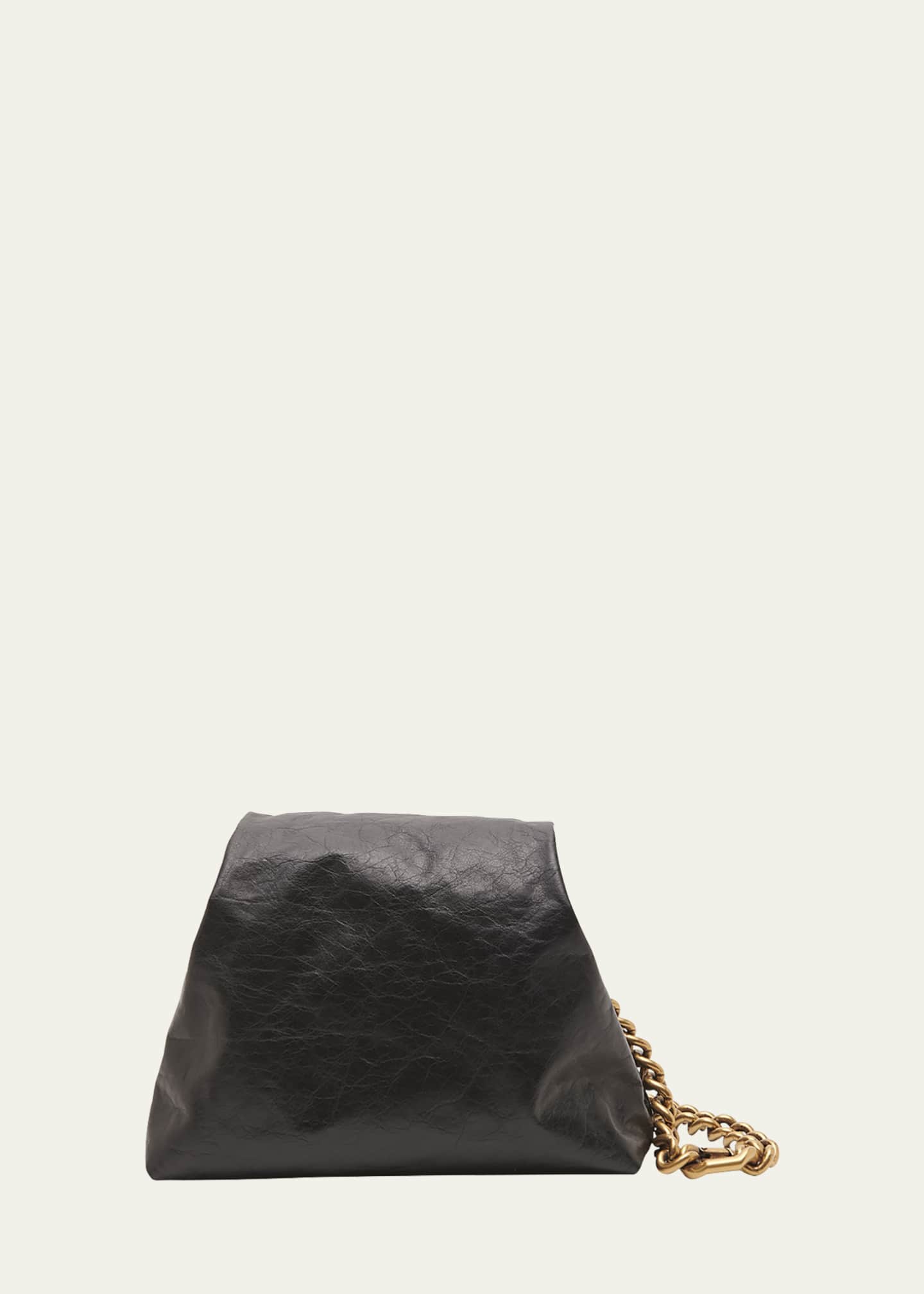 Balenciaga Puffer Leather Chain Shoulder Bag