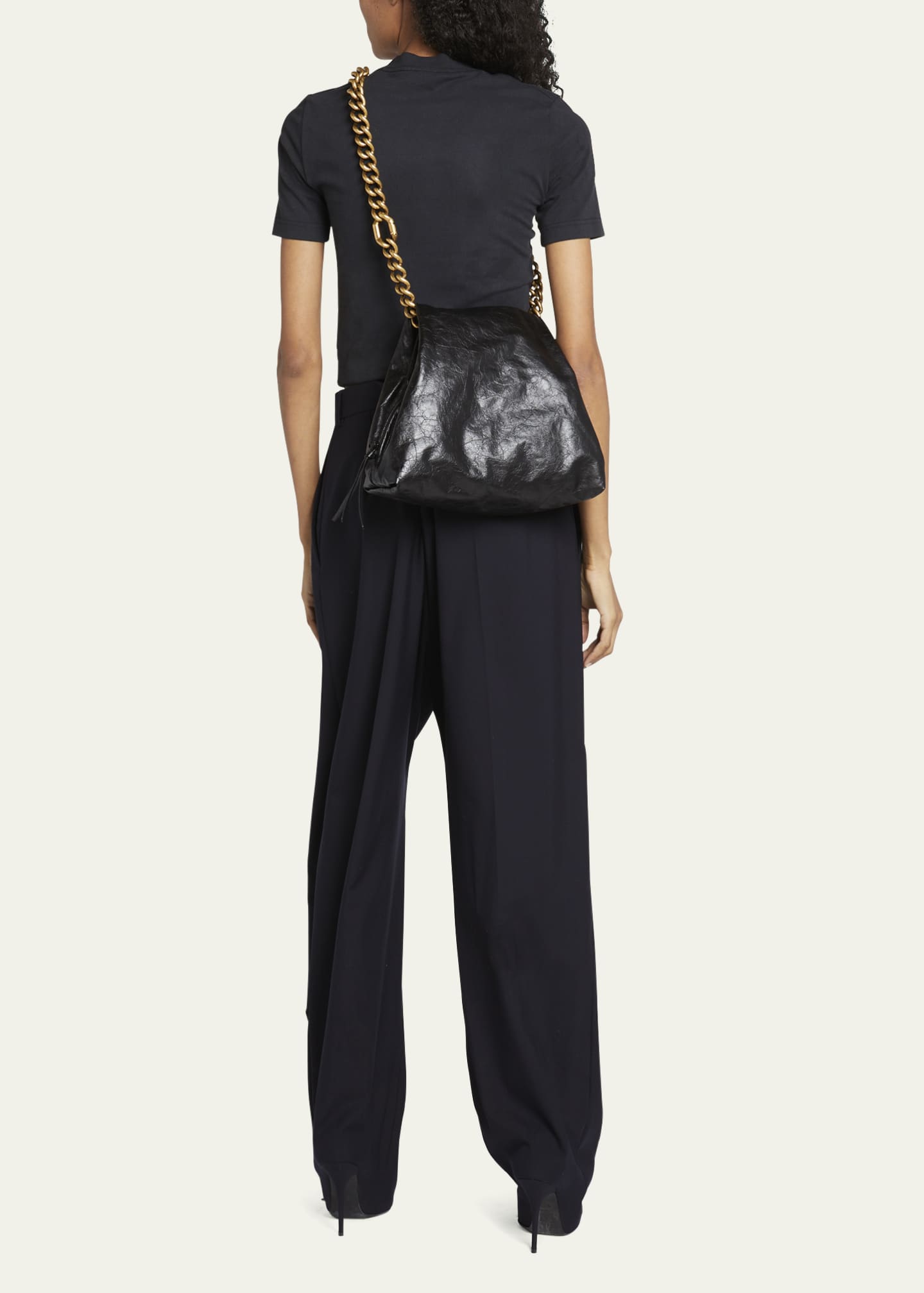 Balenciaga Puffer Leather Chain Shoulder Bag - Bergdorf Goodman