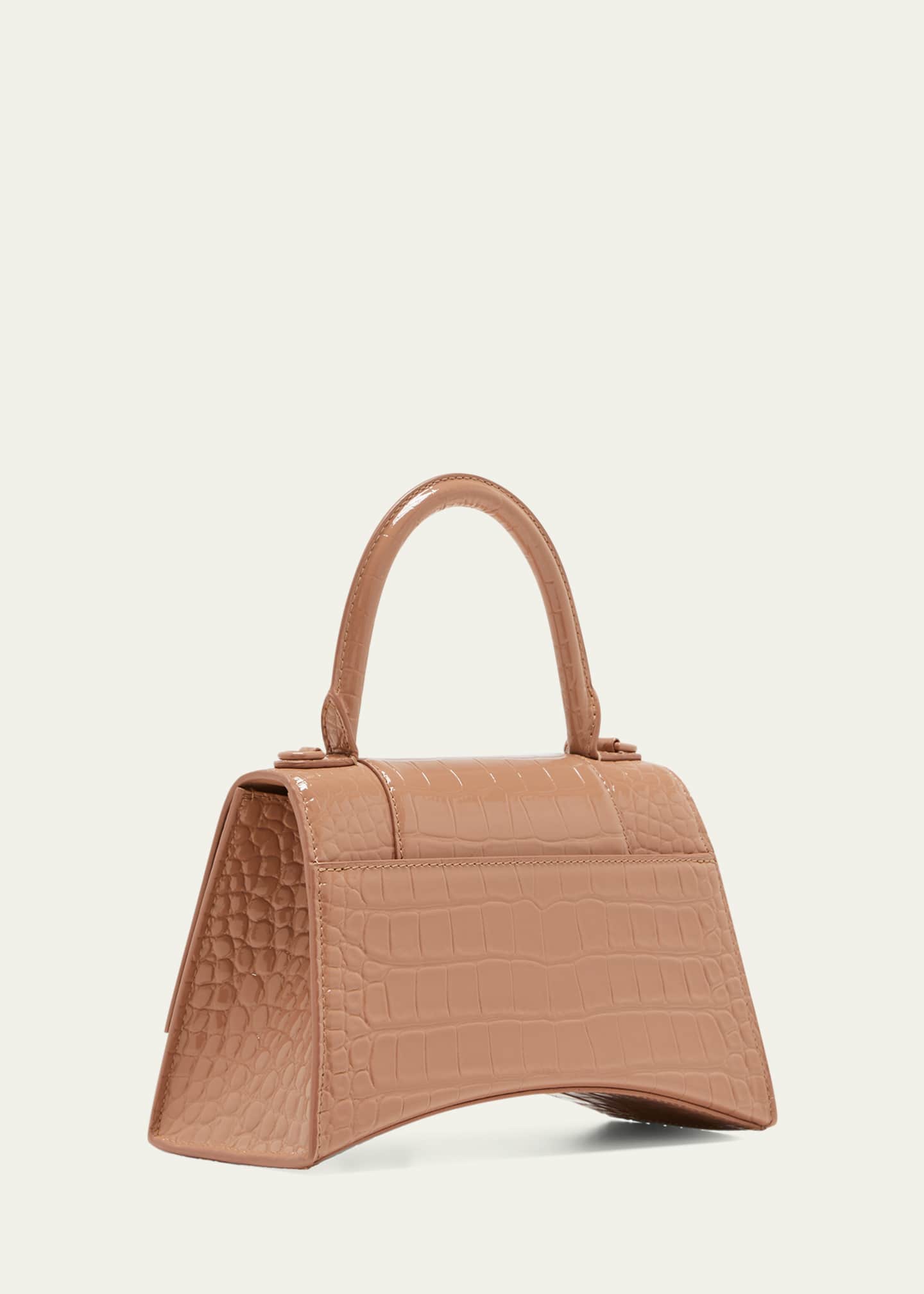 Balenciaga Hourglass Striped Padded Leather Shoulder Bag