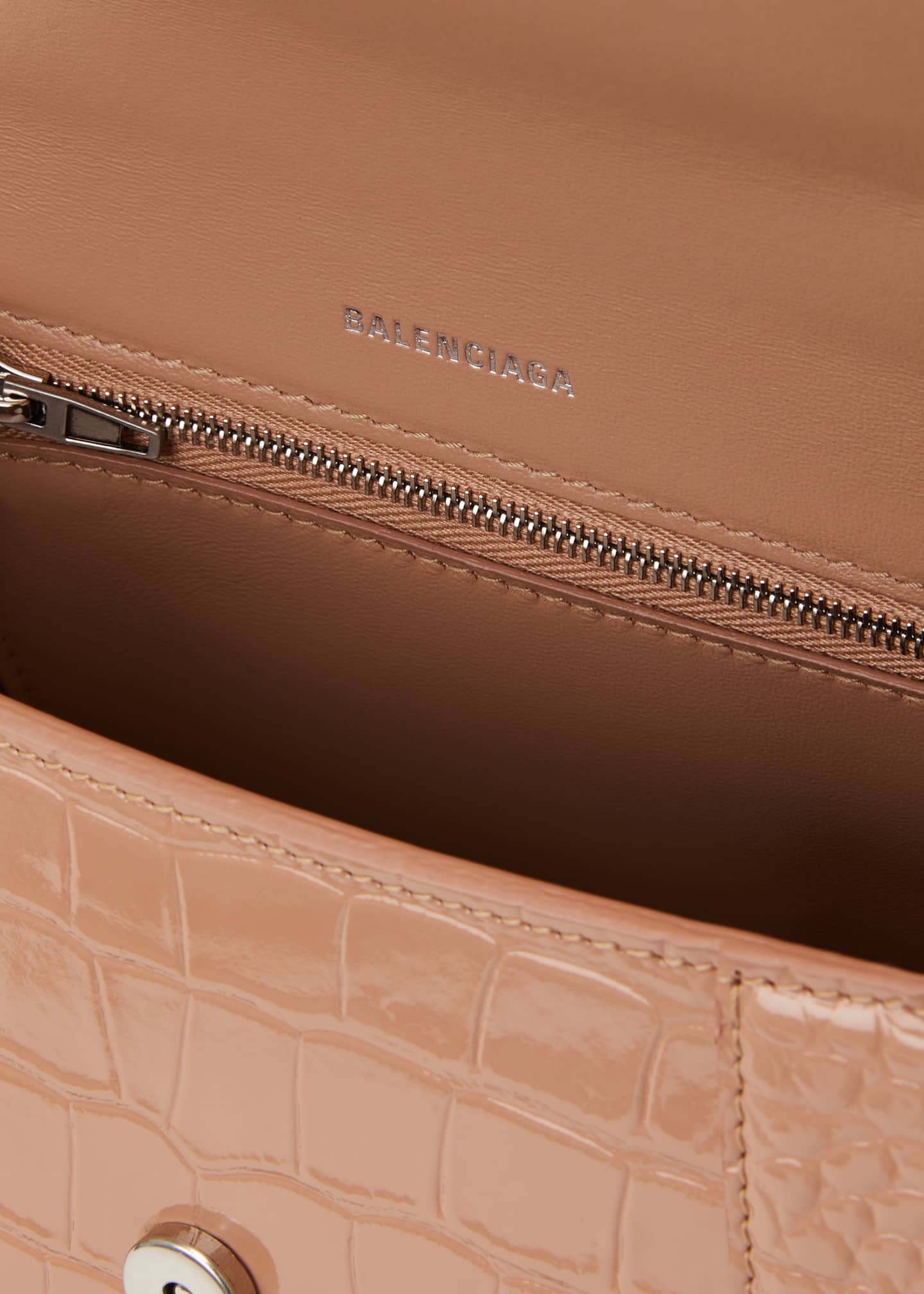 Balenciaga Hourglass Striped Padded Leather Shoulder Bag Bergdorf Goodman