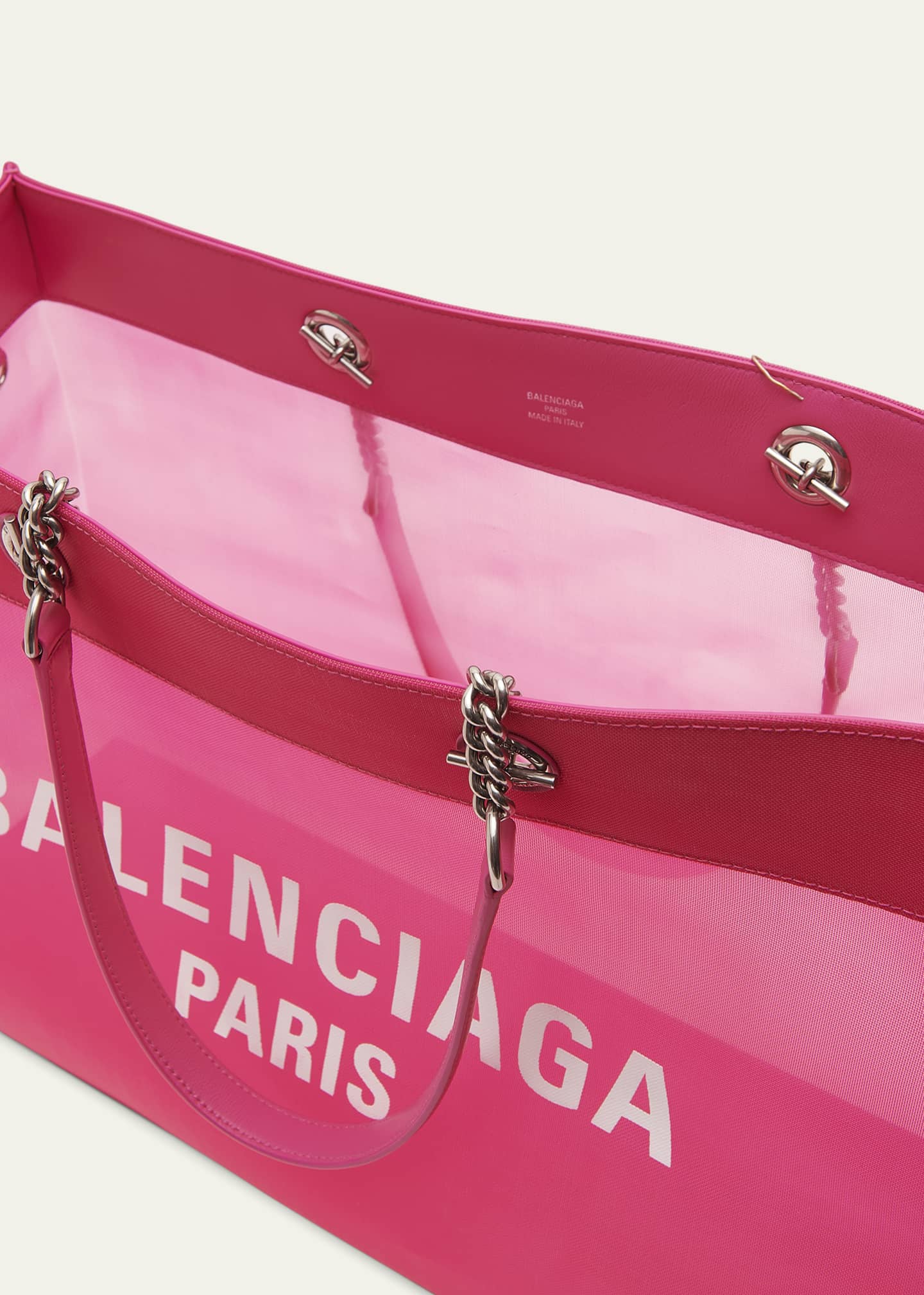 Duty Free Large Mesh Tote Bag in Pink - Balenciaga