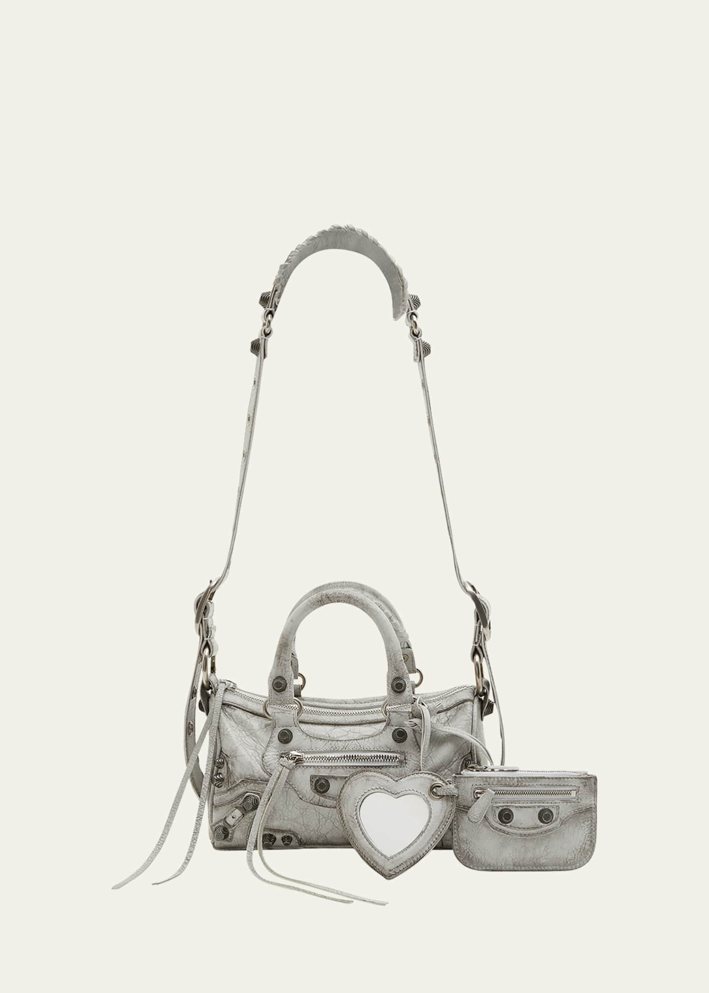 Balenciaga Le Cagole Mini Textured Leather Shoulder Bag - Bergdorf Goodman