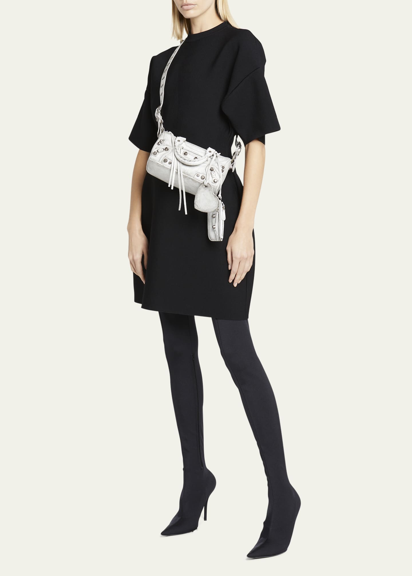 Women's Le Cagole Mini Duffle Bag in Black