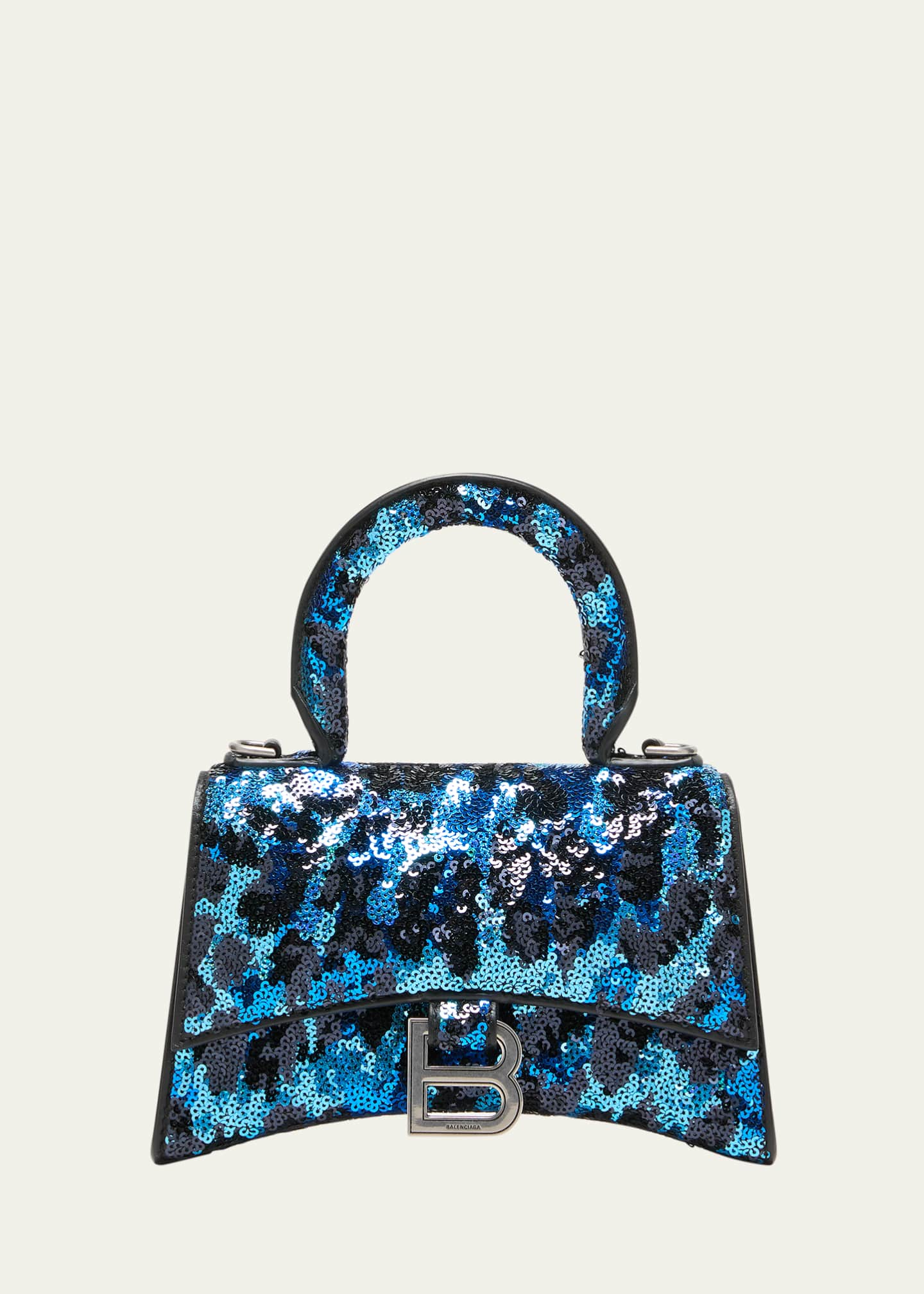 Balenciaga Hourglass XS Sequins Top-Handle Bag - Bergdorf Goodman