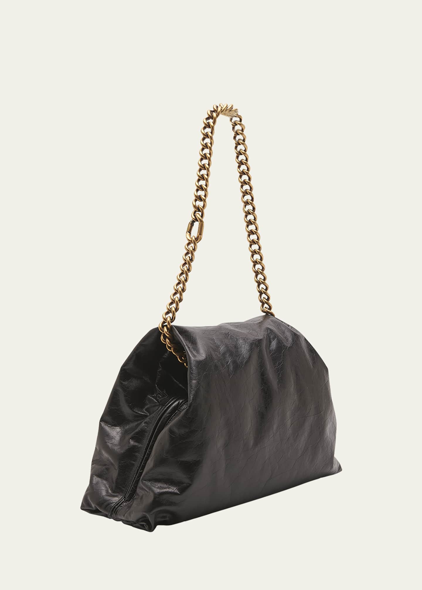Leather chain shoulder bag clearance