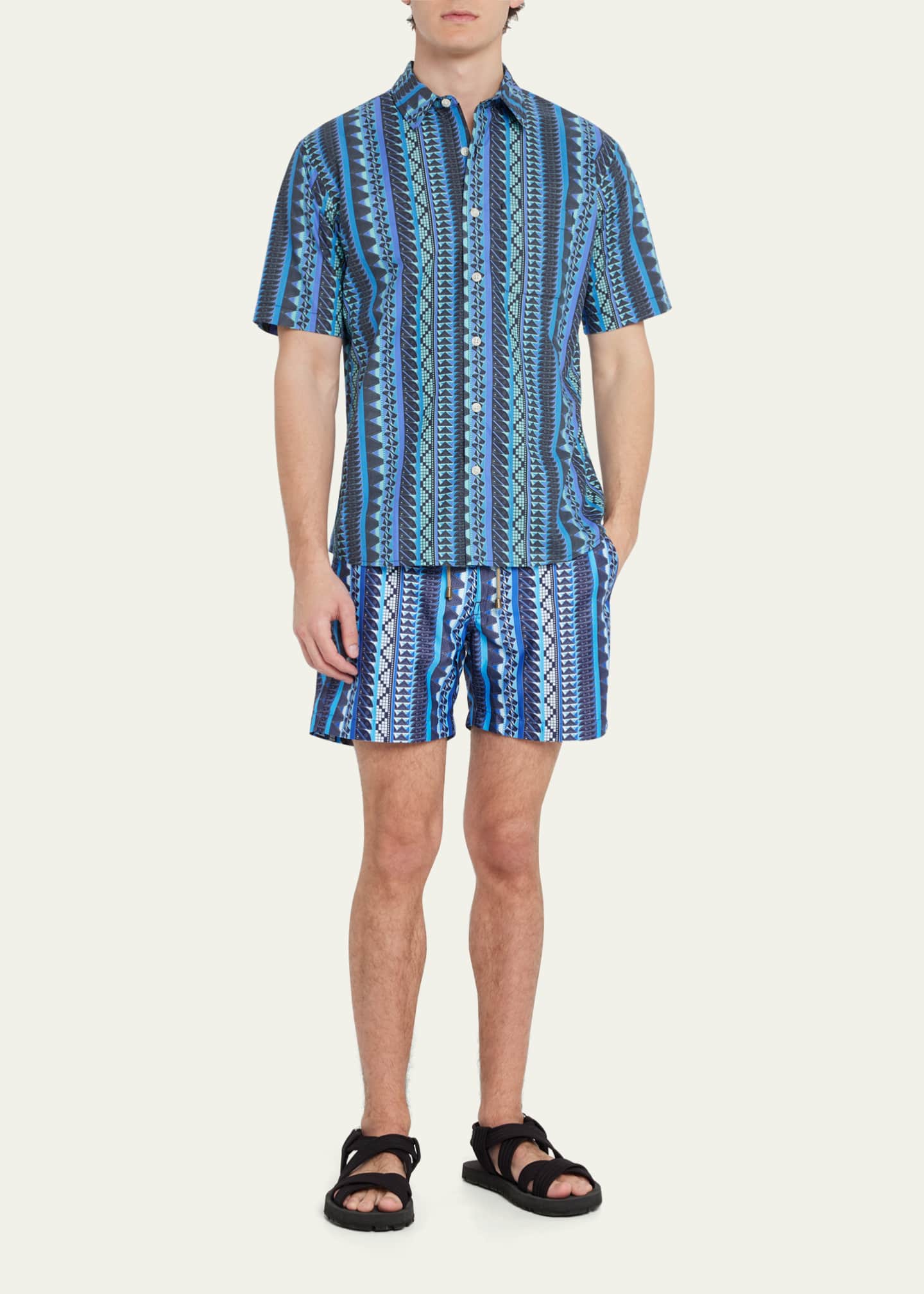 Thorsun Men's Patterned Stripe Sport Shirt Image 2 of 5