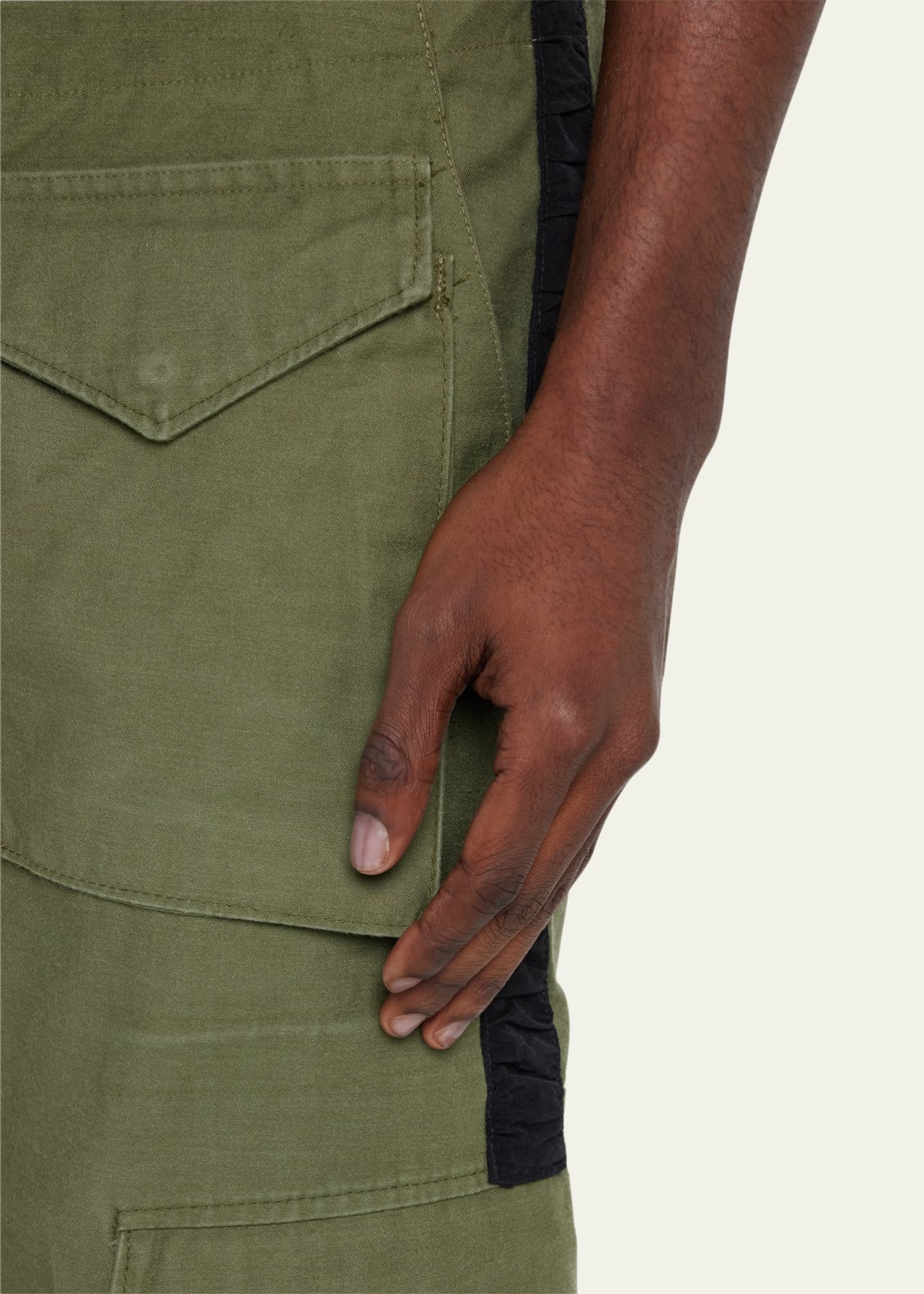 Greg Lauren Men s Side Stripe Cargo Pants Bergdorf Goodman
