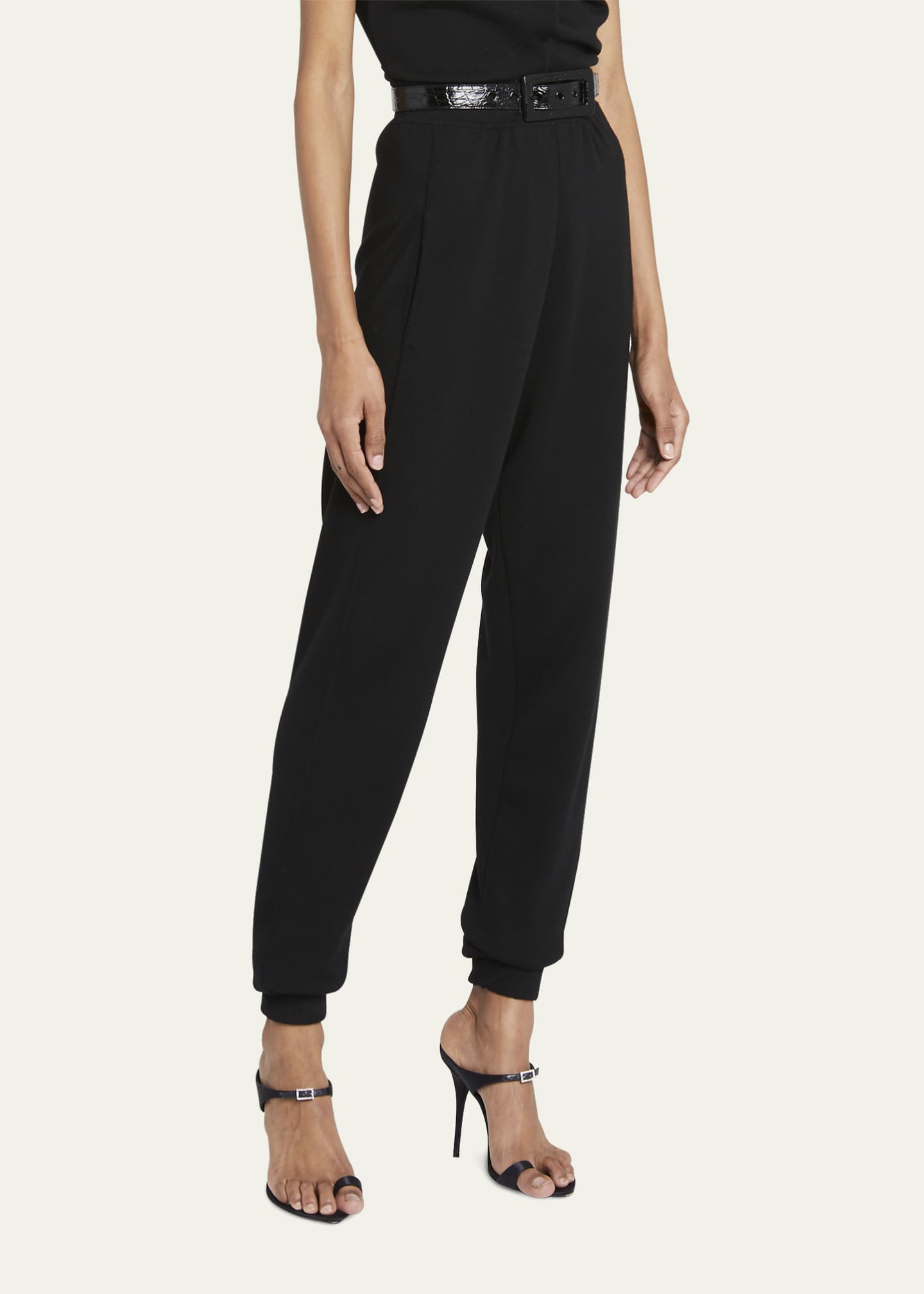 Saint Laurent Banded Ankle Jogger Pants Bergdorf Goodman