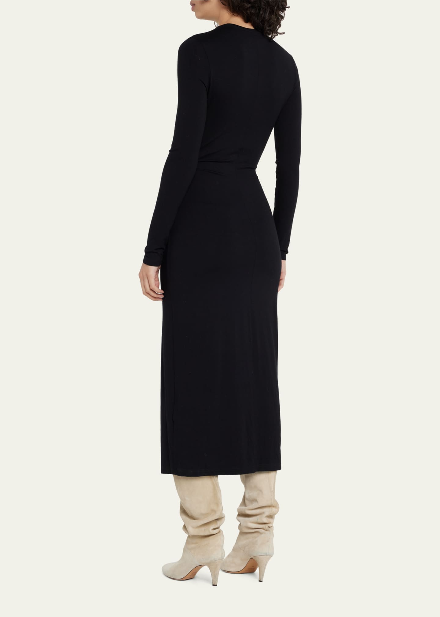 Etoile Isabel Marant Wool Wrap Midi Dress - Bergdorf Goodman