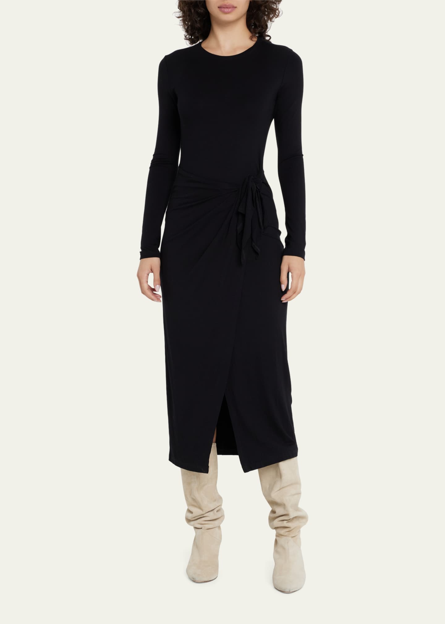 Etoile Isabel Marant Wool Wrap Midi Dress - Bergdorf Goodman