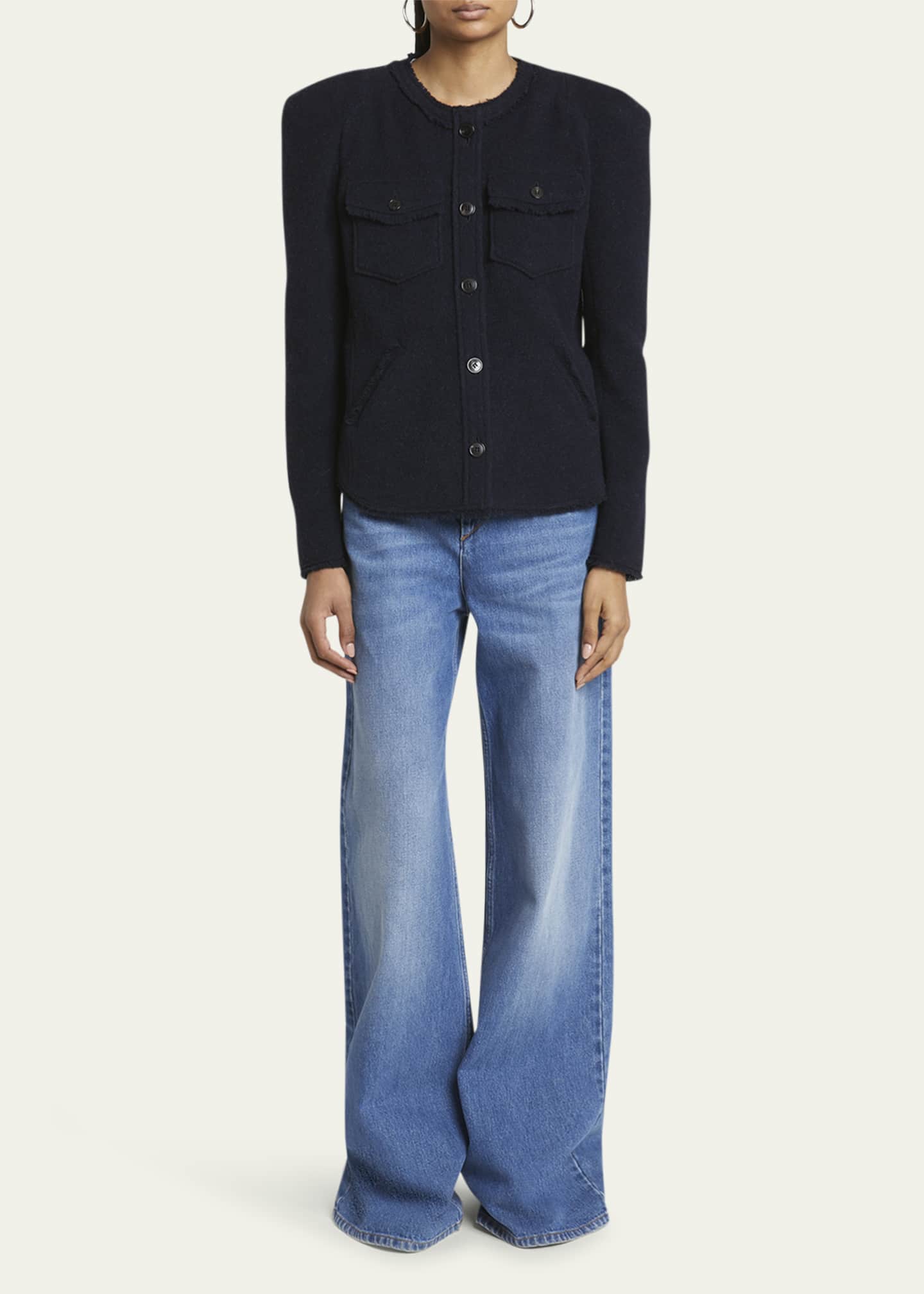 【Marant Etoile】 Nellyウールブレンドジャケット Shop Isabel Marant Étoile - Nelly Wool-Blend Jacket | Saks
