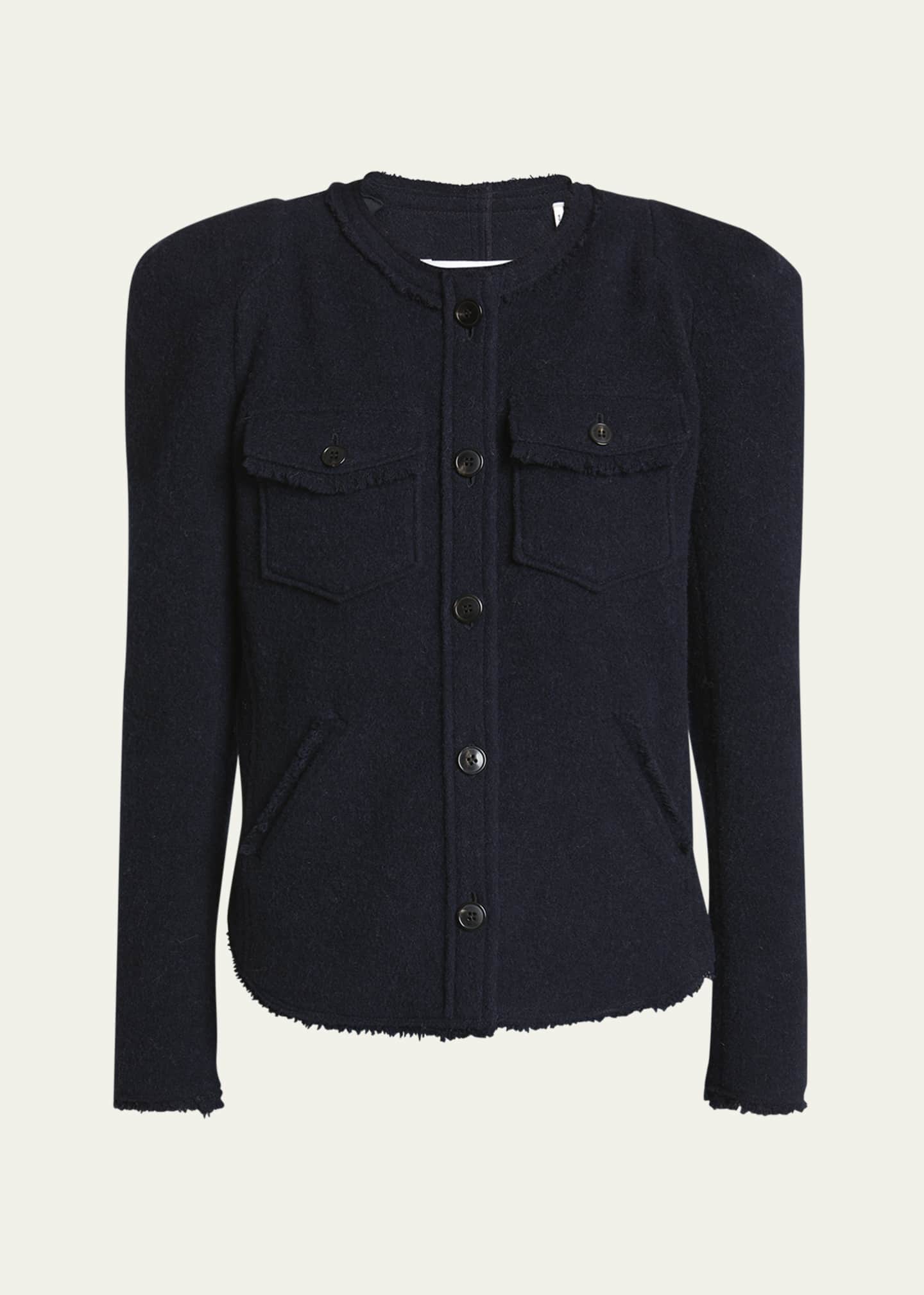 Etoile Isabel Marant Nelly Tailored Puff-Sleeve Jacket Image 1 of 5