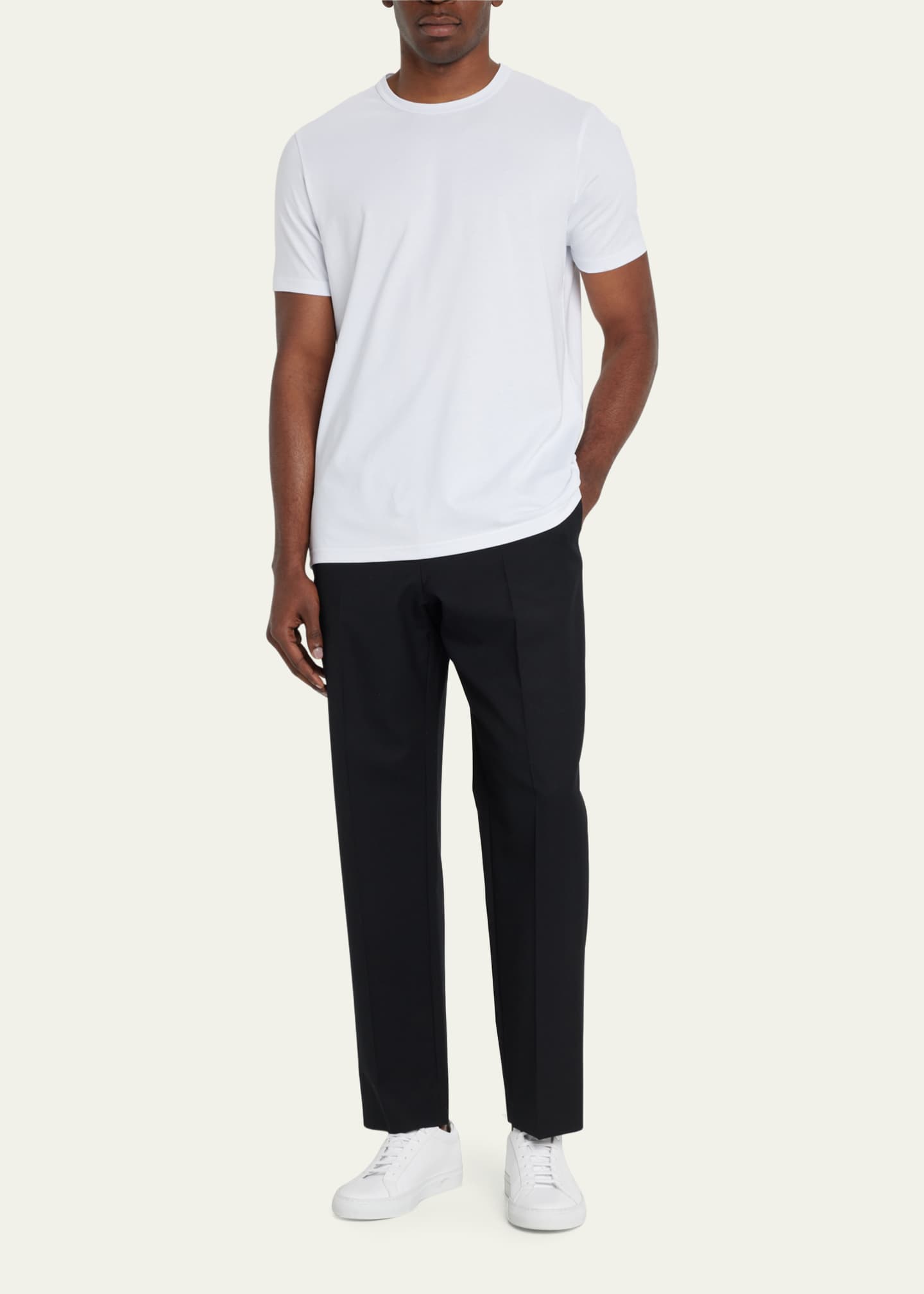 Gabriela Hearst Men's Bandeira Solid T-Shirt Image 2 of 5