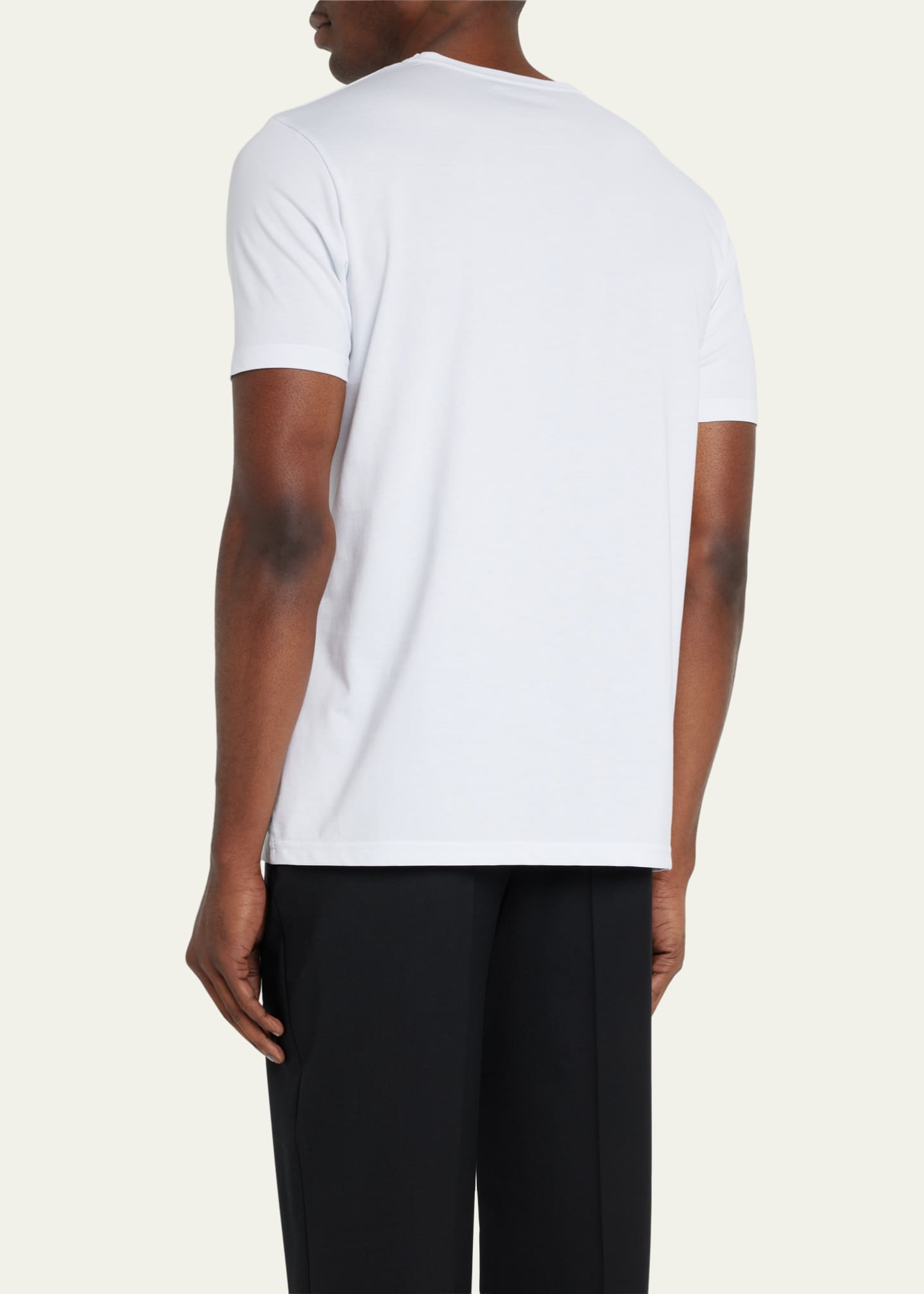 Gabriela Hearst Men's Bandeira Solid T-Shirt Image 3 of 5