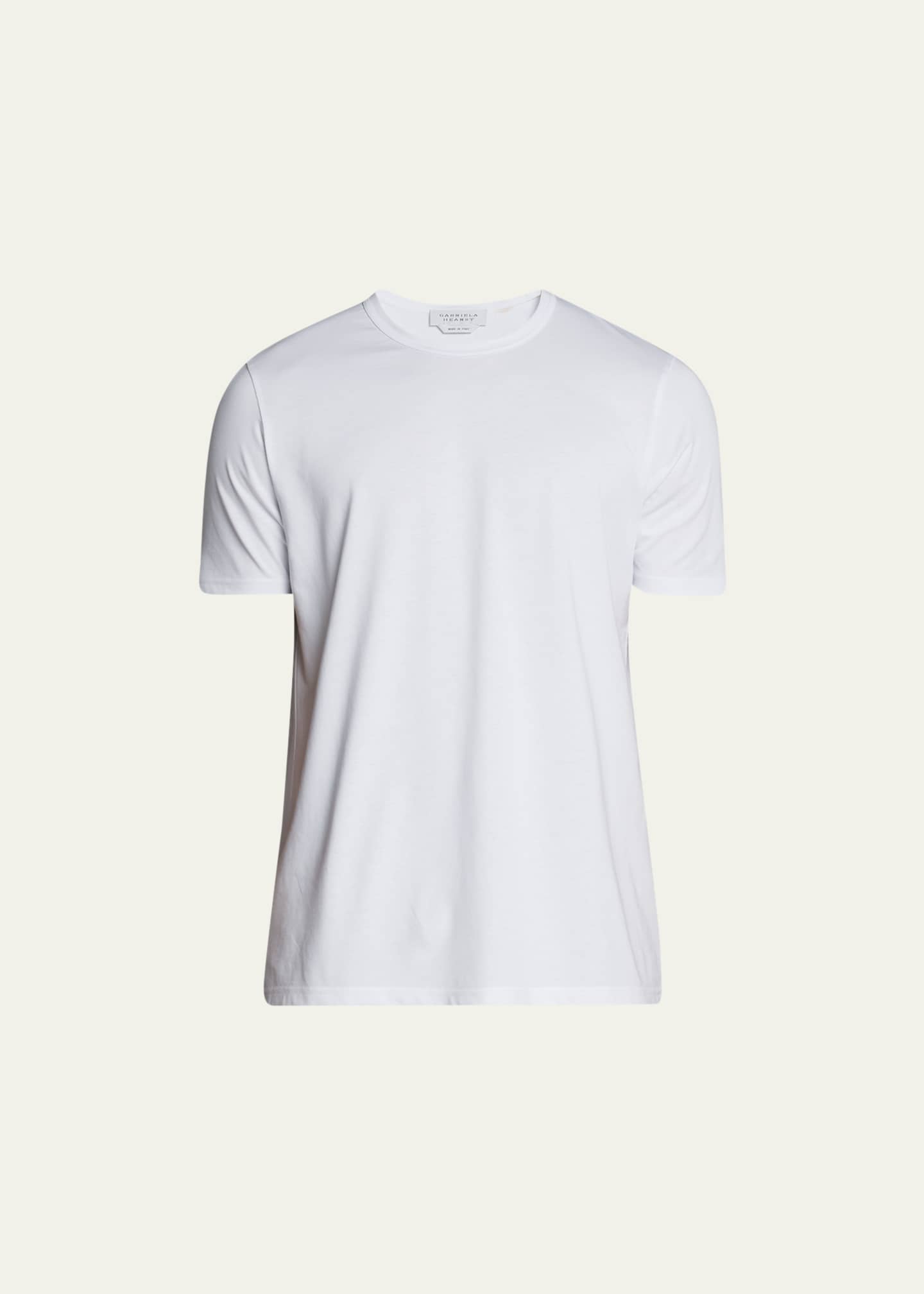 Gabriela Hearst Men's Bandeira Solid T-Shirt Image 1 of 5
