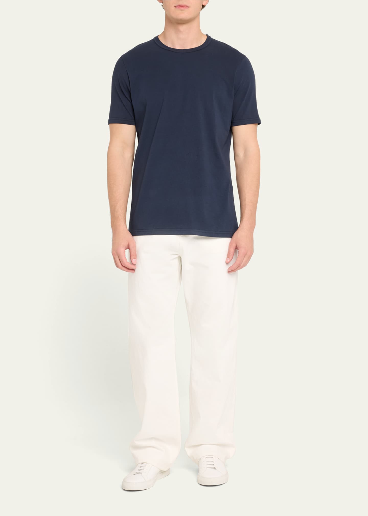 Gabriela Hearst Men's Bandeira Solid T-Shirt Image 2 of 5