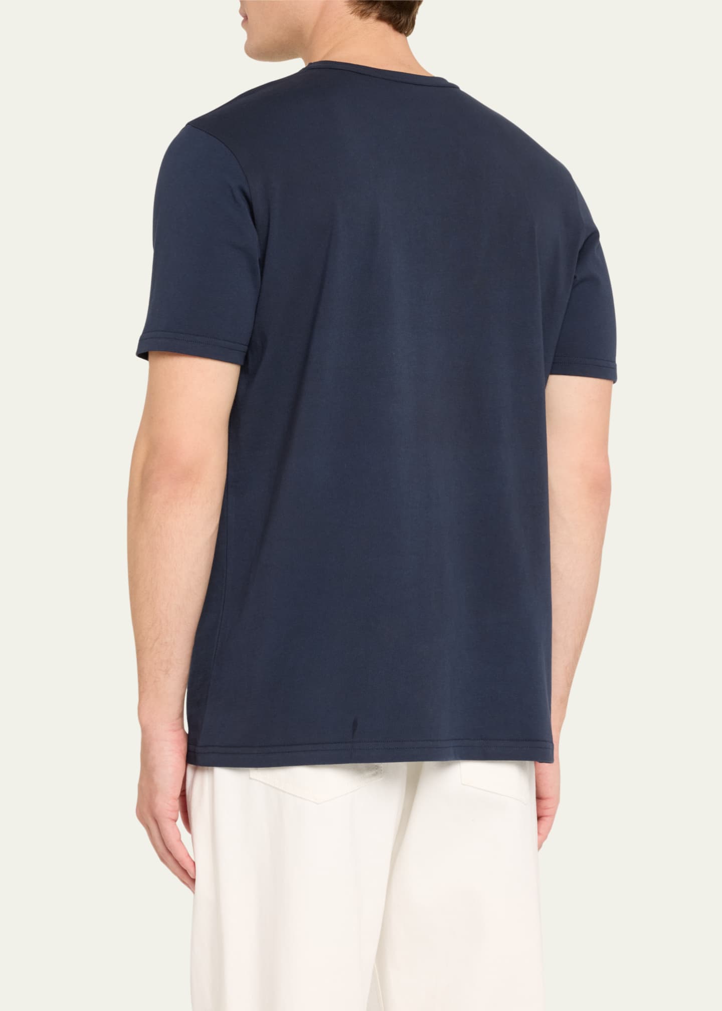 Gabriela Hearst Men's Bandeira Solid T-Shirt Image 3 of 5