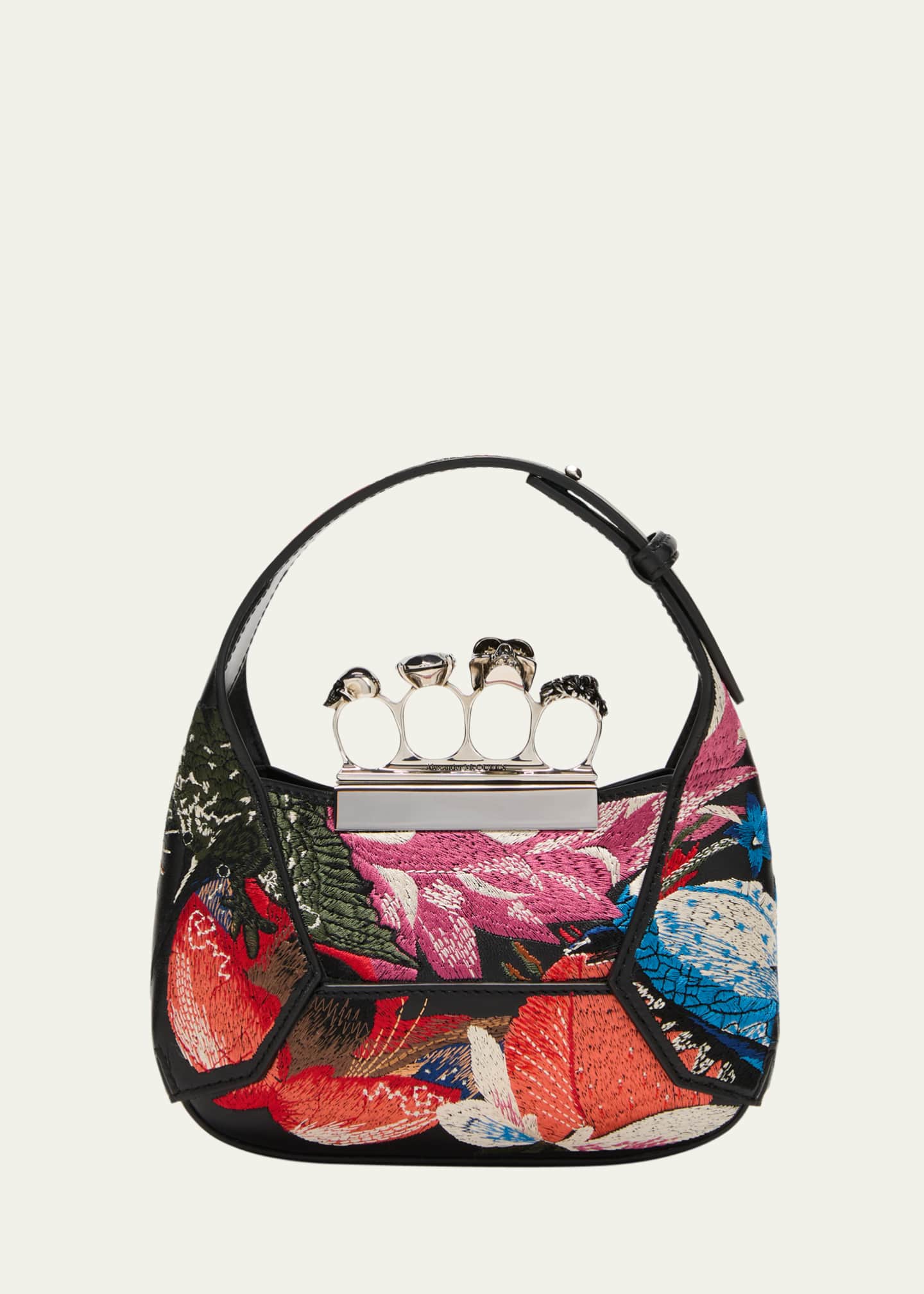 Alexander McQueen Mini Allover Jewel Top-Handle Bag - Bergdorf Goodman