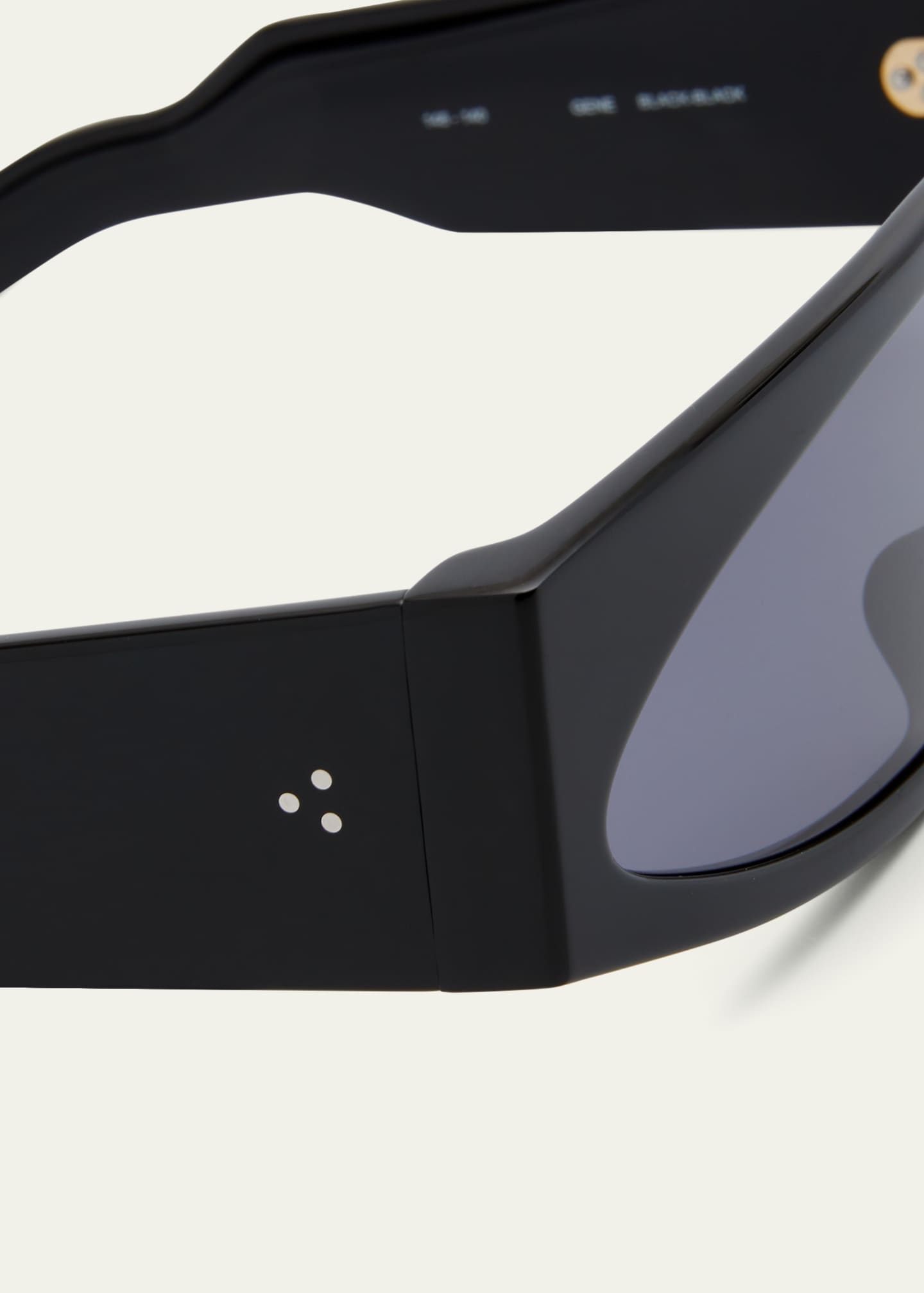 Rick Owens Men's Gene Rectangle Sunglasses Image 3 of 4